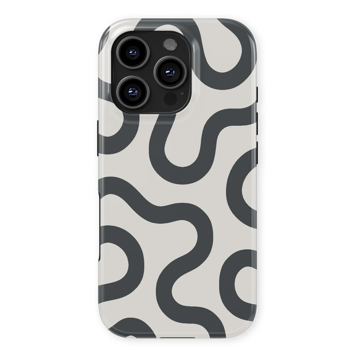 Motion Flow - Graphite Glide - White/Grey case for iPhone 16 Pro - Image 1