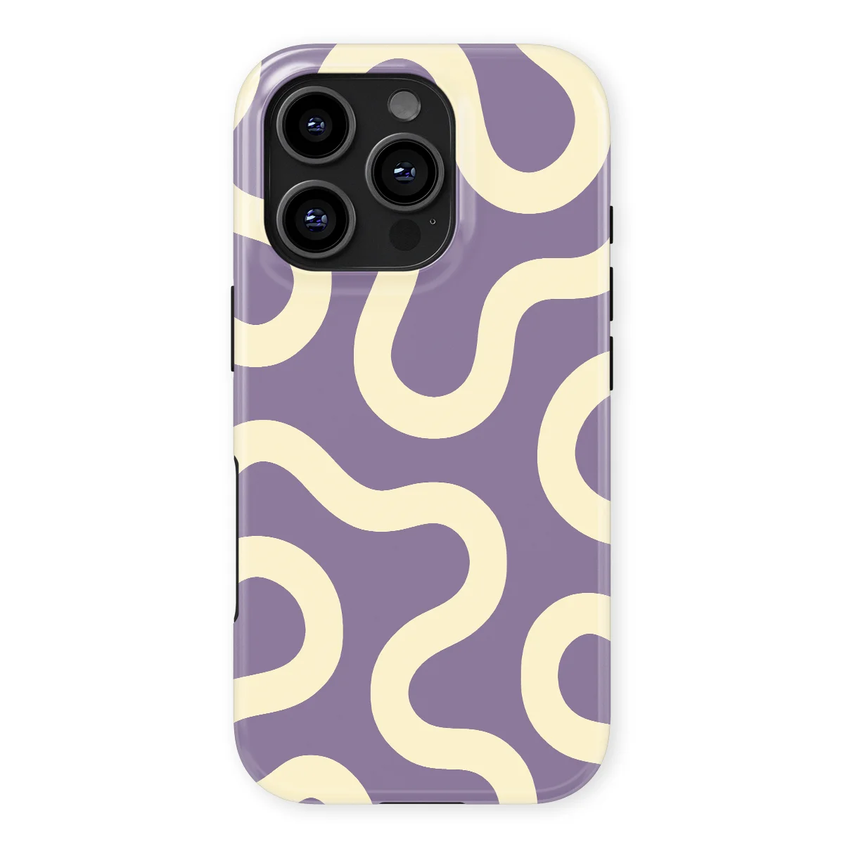 Motion Flow - Pastel Path - White/Purple case for iPhone 16 Pro - Image 1