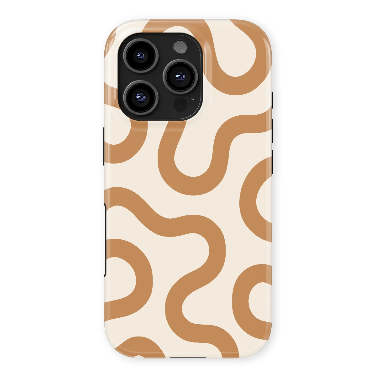 Motion Flow - Warm Whisper - White/Brown for iPhone 16 Pro
