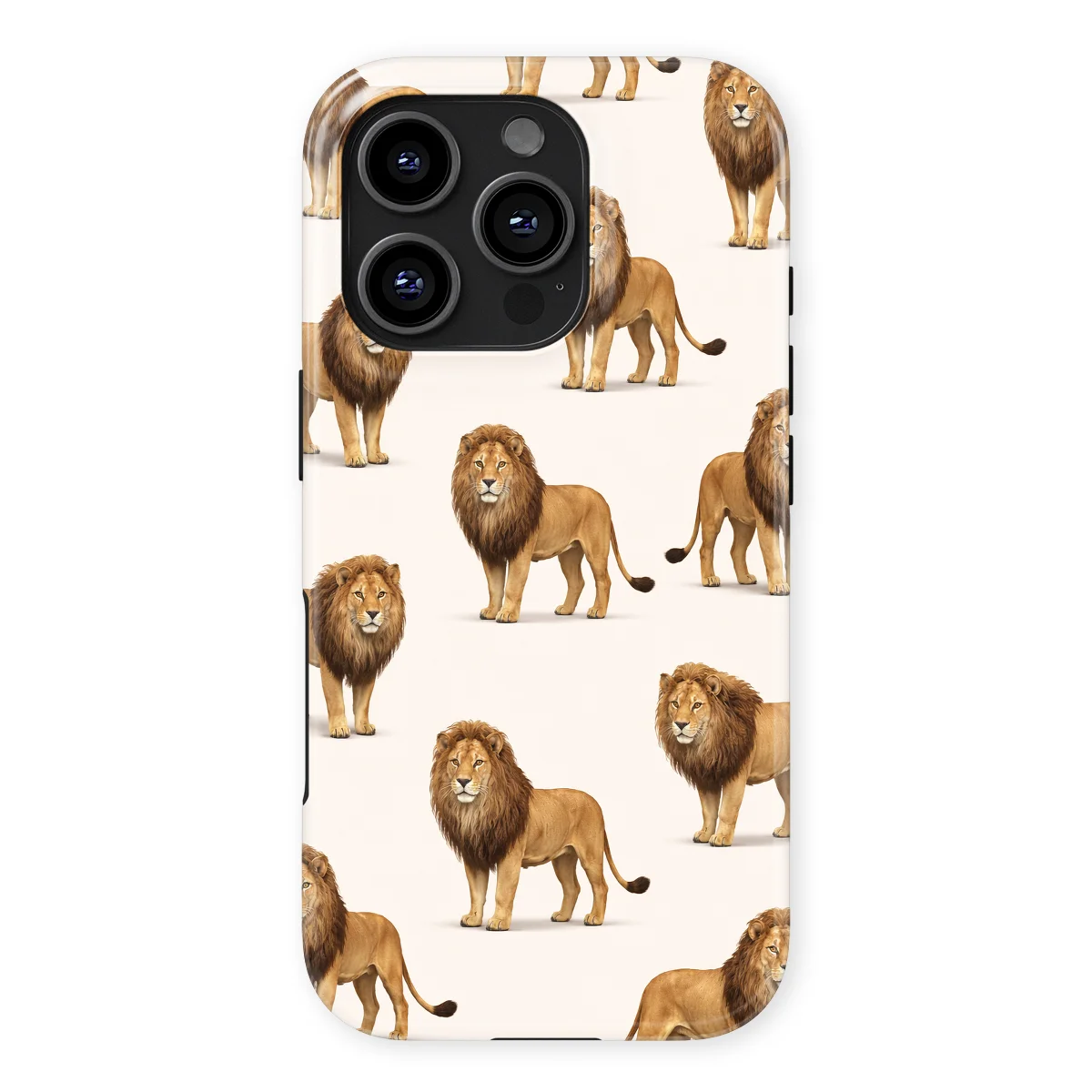 Safari - Leeuw - White/Yellow case for iPhone 16 Pro - Image 1