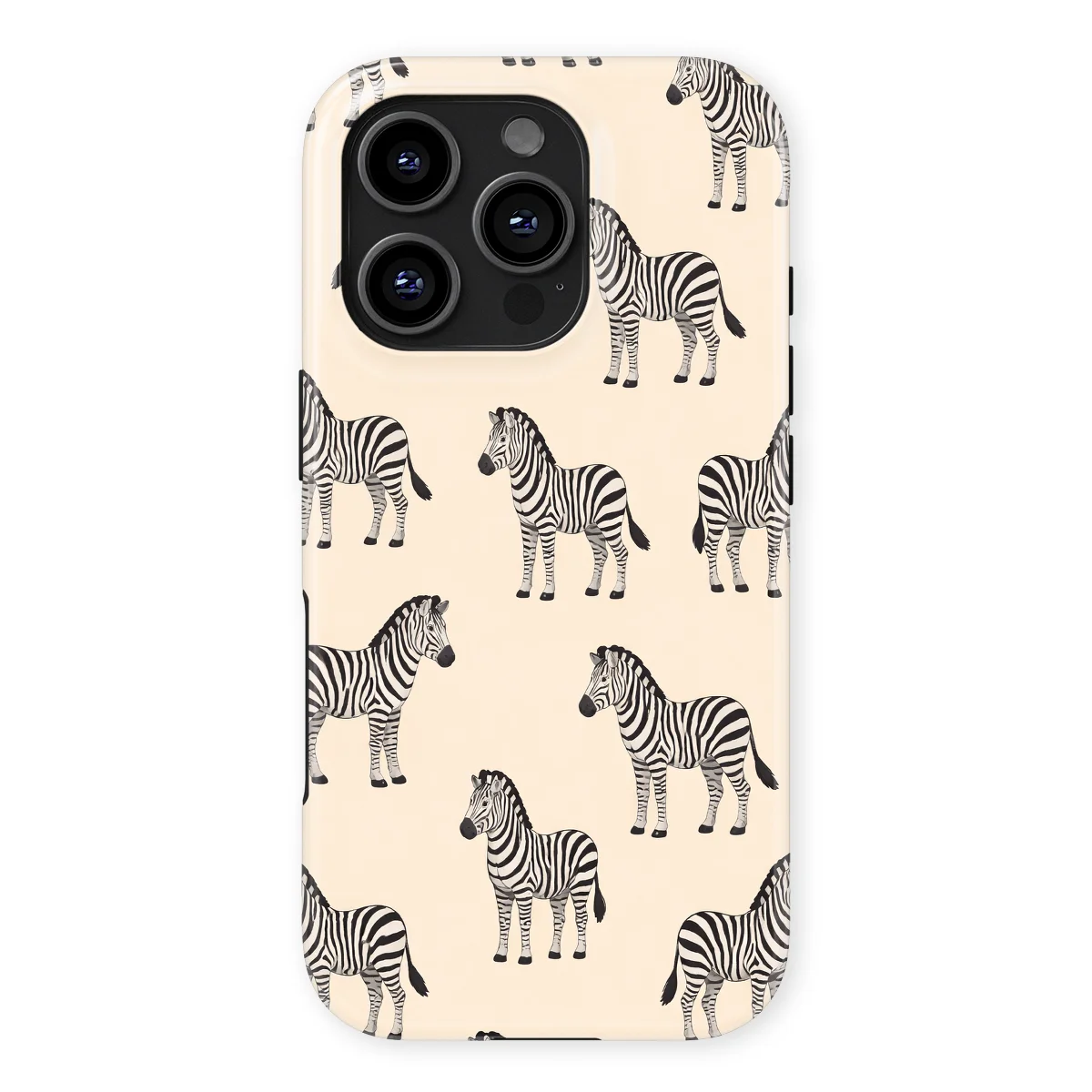 Safari - Zebra - White/Black case for iPhone 16 Pro - Image 1