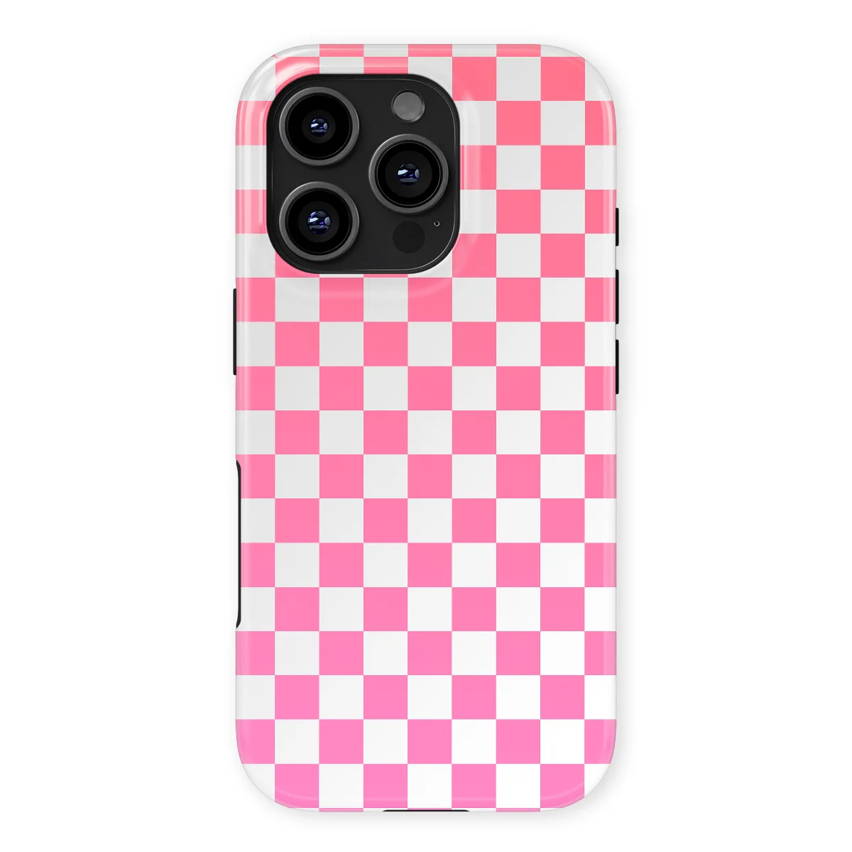 Tiny Squares - Pink Pop Grid - Pink/White/Multicolor case for iPhone 16 Pro - Image 1