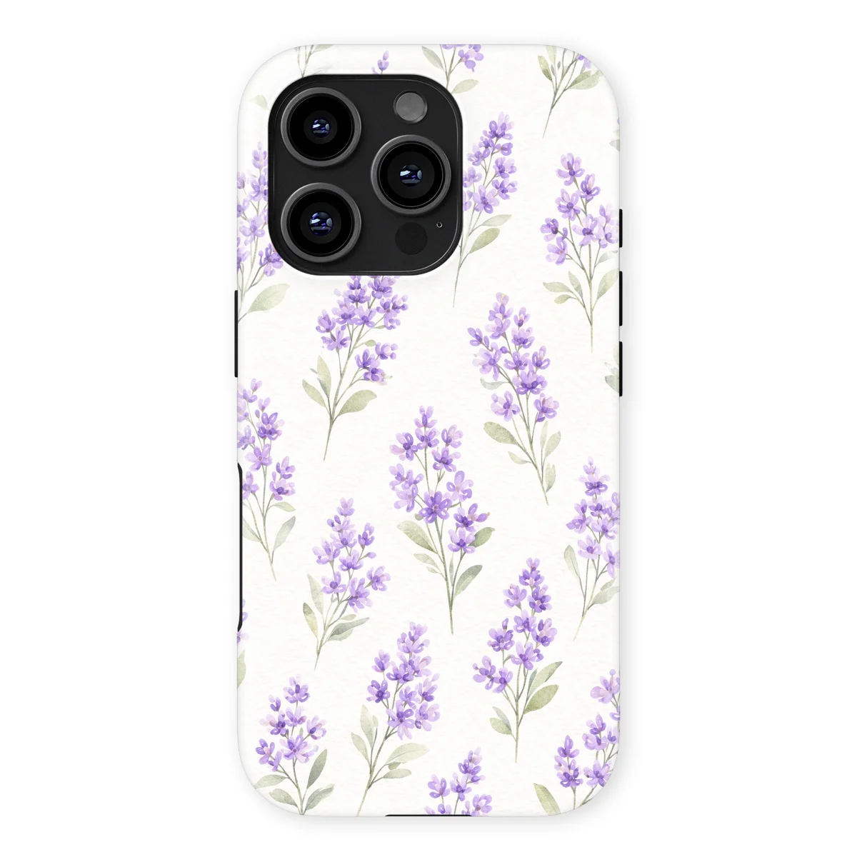 Watercolor Flowers - Provence Garden - Purple/Multicolor case for iPhone 16 Pro - Image 1