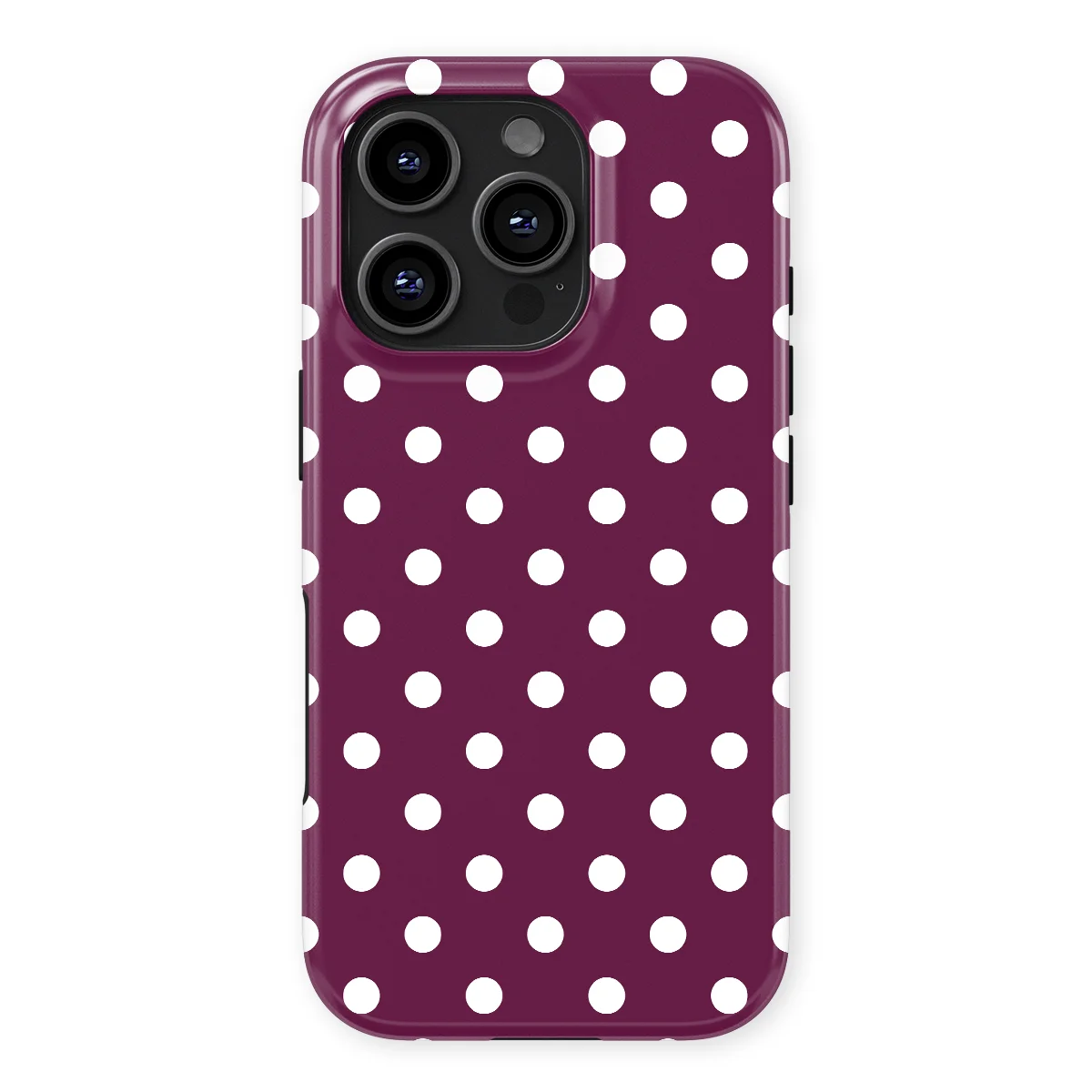 Polka Dots - Purple Pop - Purple/White case for iPhone 16 Pro Max - Image 1