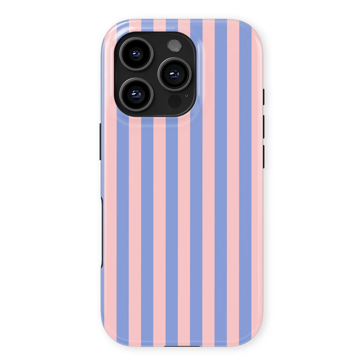 Stripes - Milkshake - Blue/Pink/Multicolor case for iPhone 16 Pro Max - Image 1