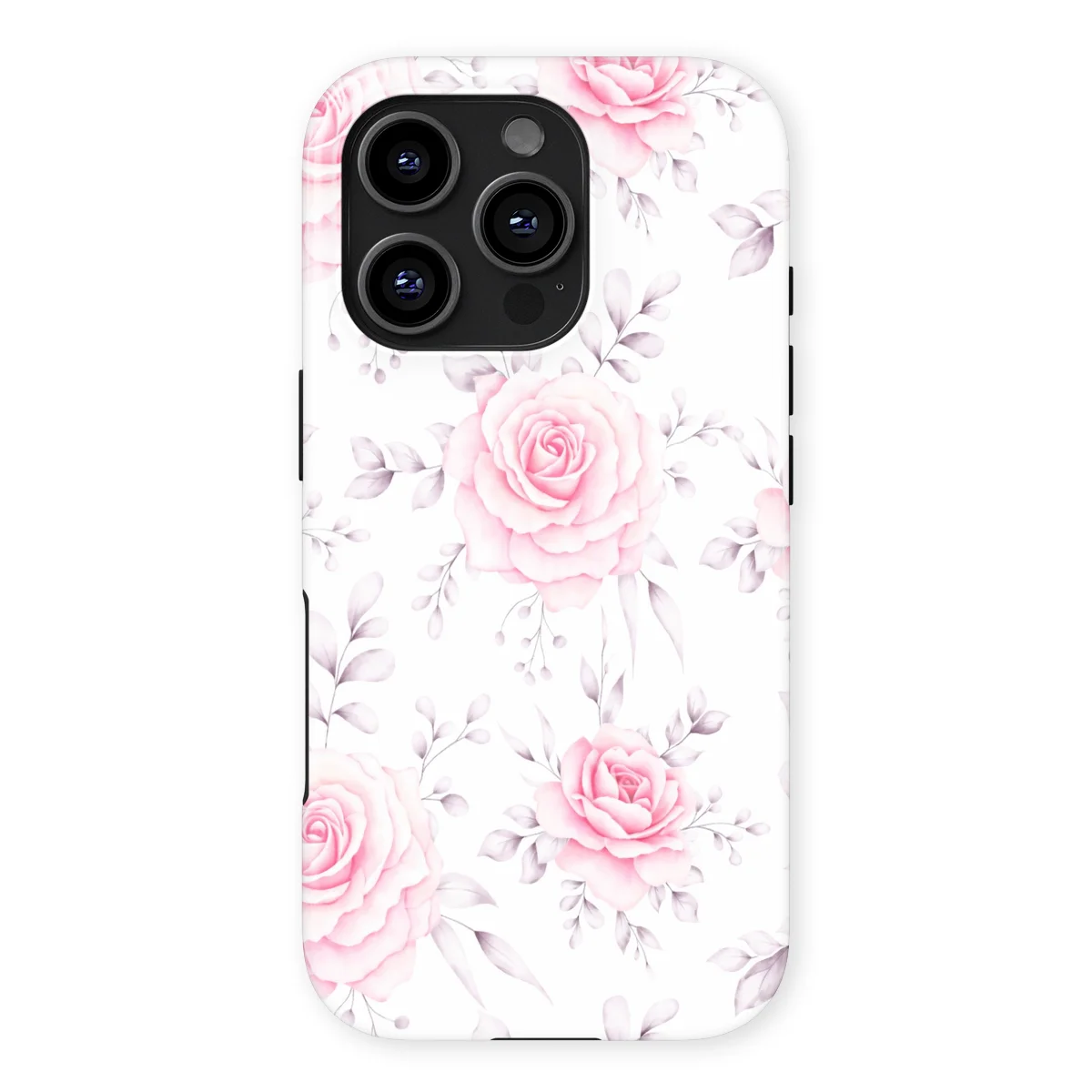 Watercolor Flowers - Rose Romance - Pink/Multicolor case for iPhone 16 Pro Max - Image 1