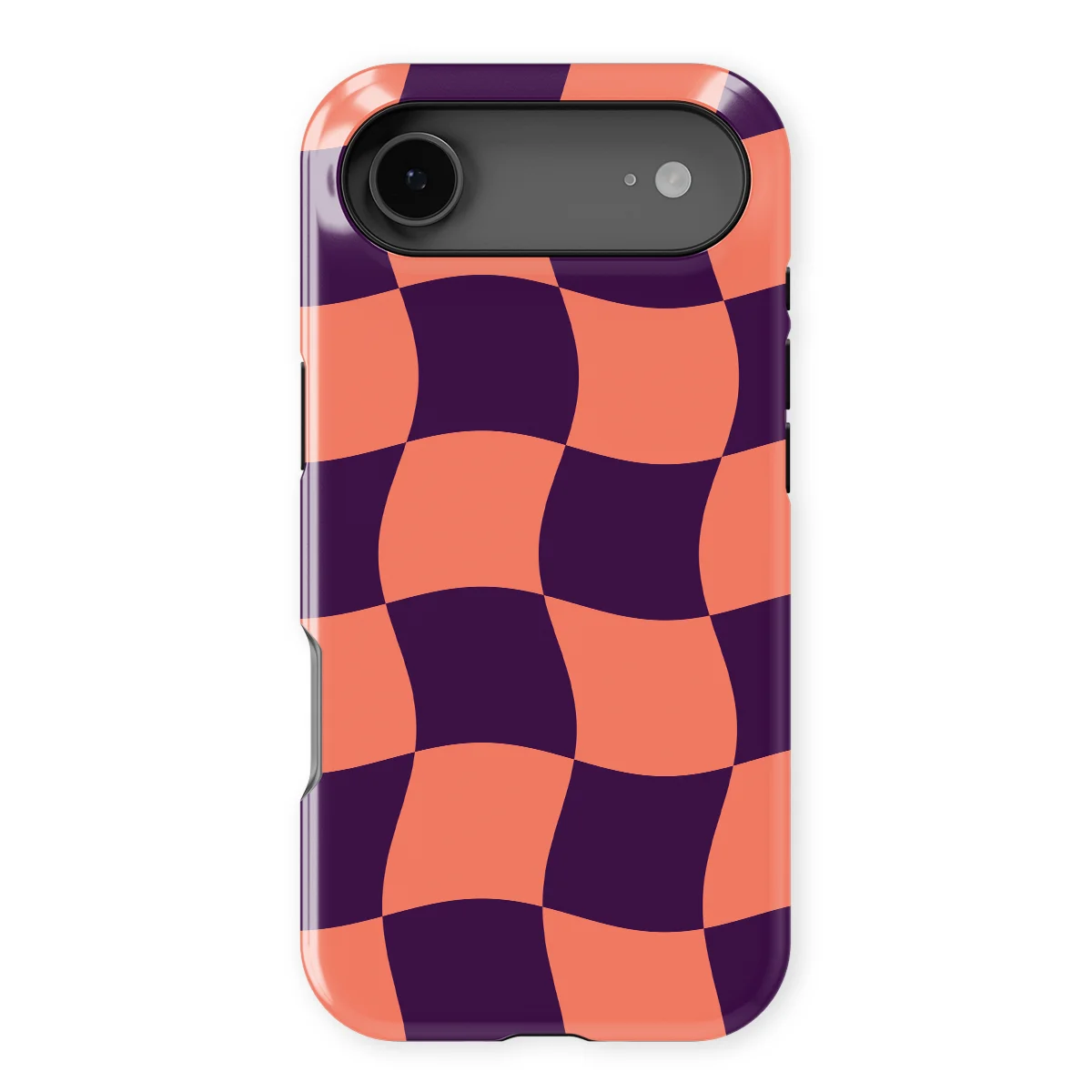 Checkered Warp - Check Flame - Purple/Pink/Multicolor for iPhone 17 Air