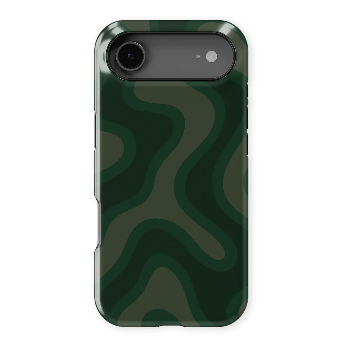 Curvy Lines - Evergreen Drift - Green for iPhone 17 Air