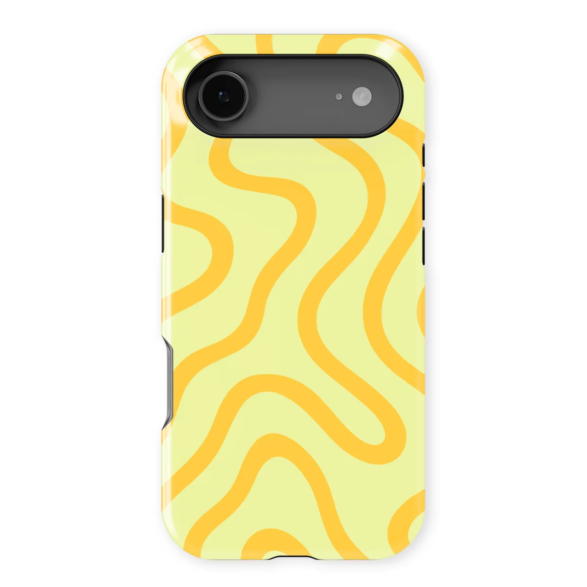 Curvy Lines - Lemon Loop - Yellow case for iPhone 17 Air - Image 1