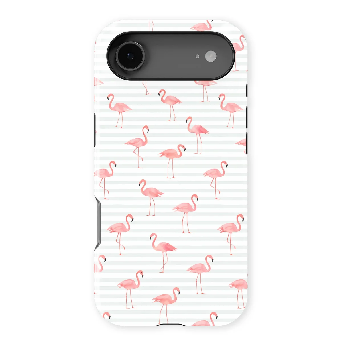 Happy Stripes - Flamingo Flush - Pink/Turqoise/Multicolor case for iPhone 17 Air - Image 1