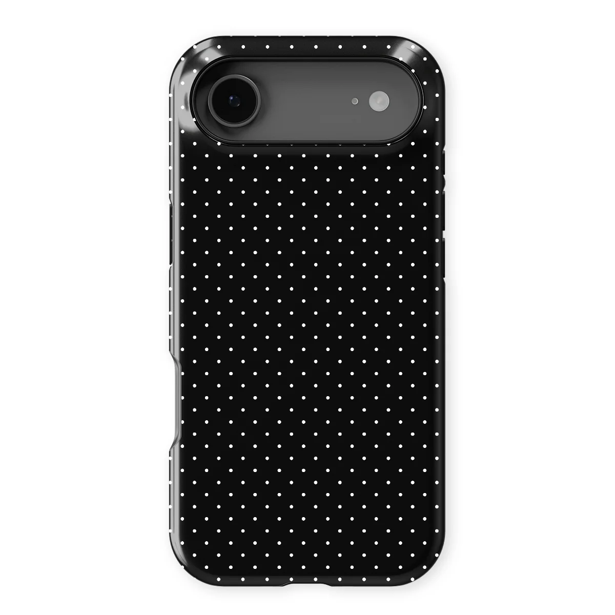 Micro Polka - Mono Chic - Black case for iPhone 17 Air - Image 1