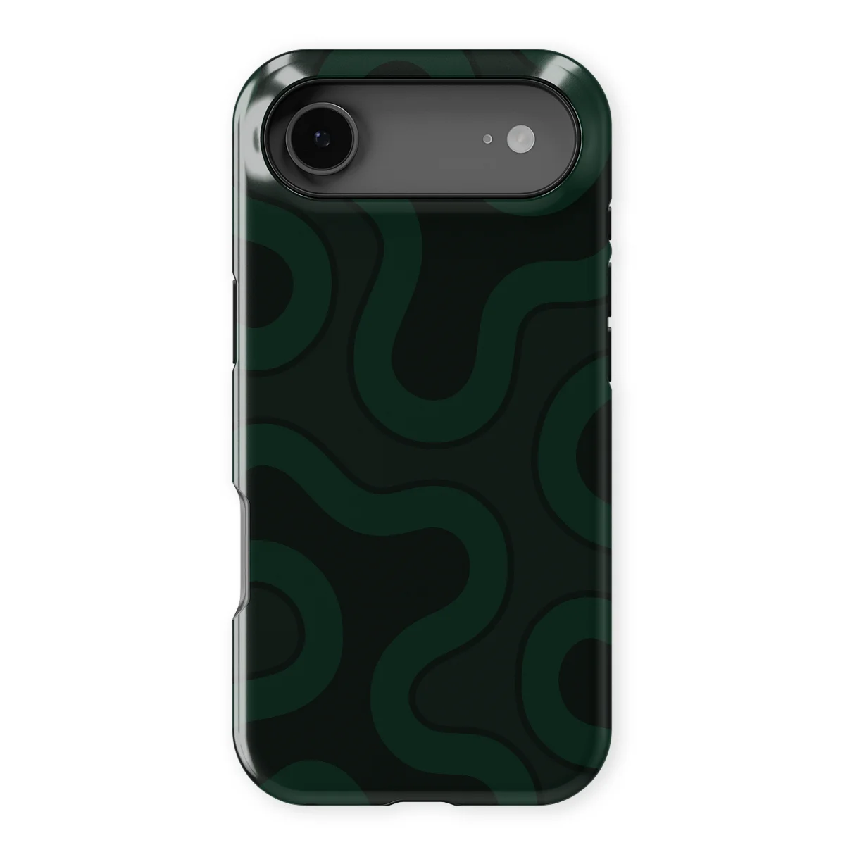 Motion Flow - Dark Drift - Black/Green case for iPhone 17 Air - Image 1