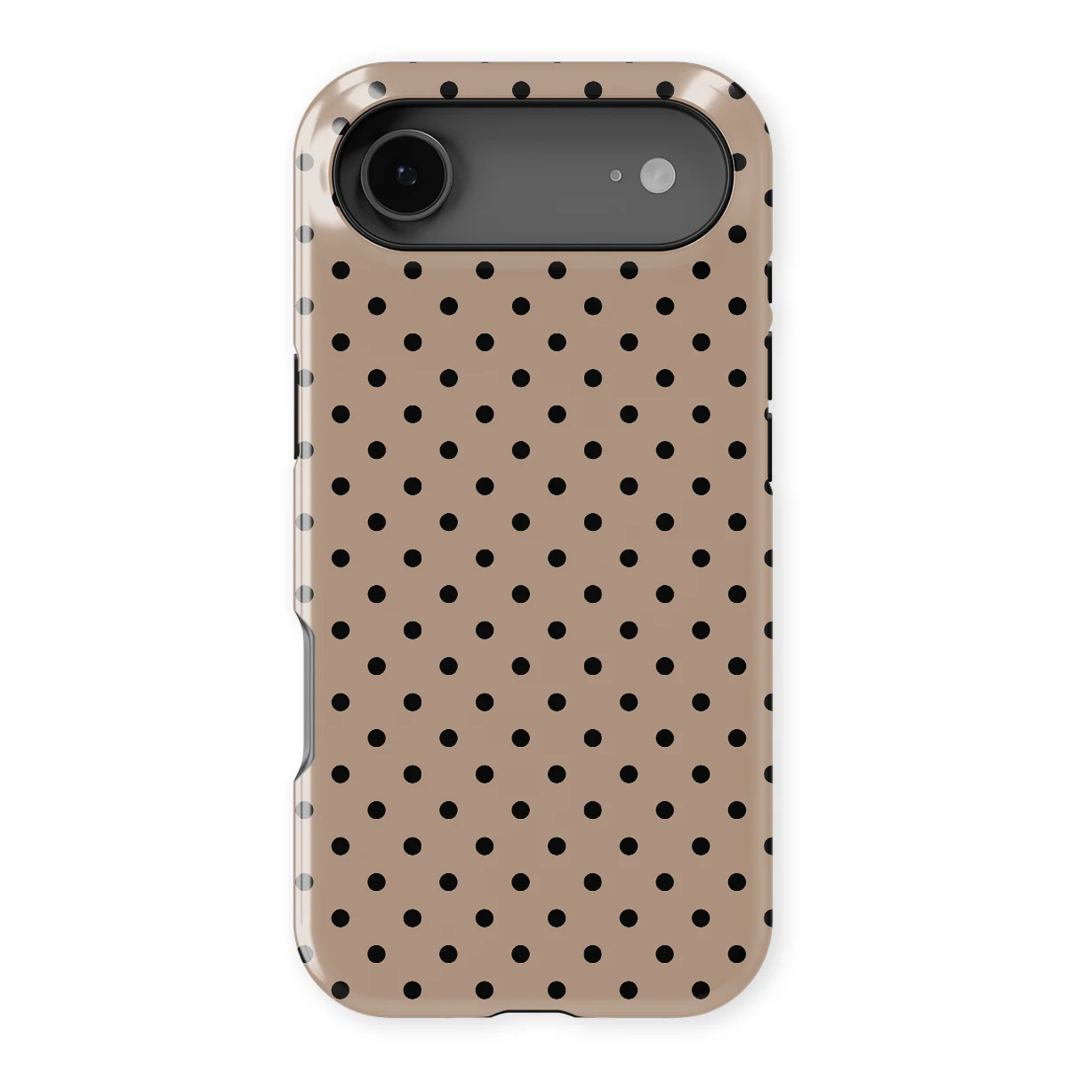 Polka Dots - Cocoa Noir - Brown/Black case for iPhone 17 Air - Image 1