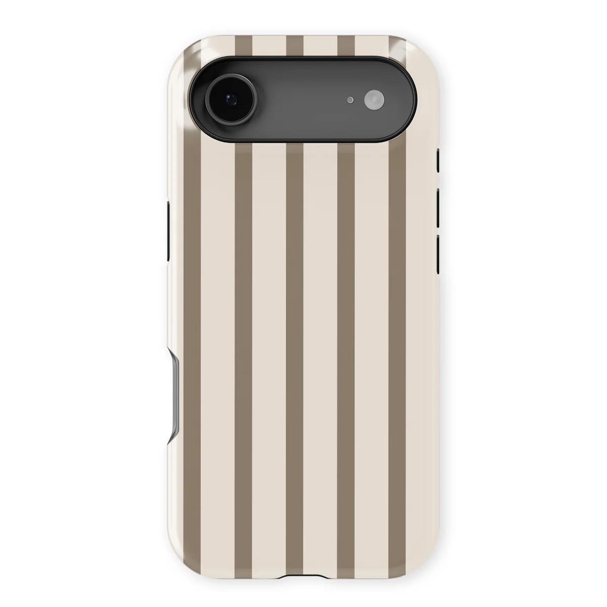 Stripes - Linen Wood - Beige/Brown case for iPhone 17 Air - Image 1