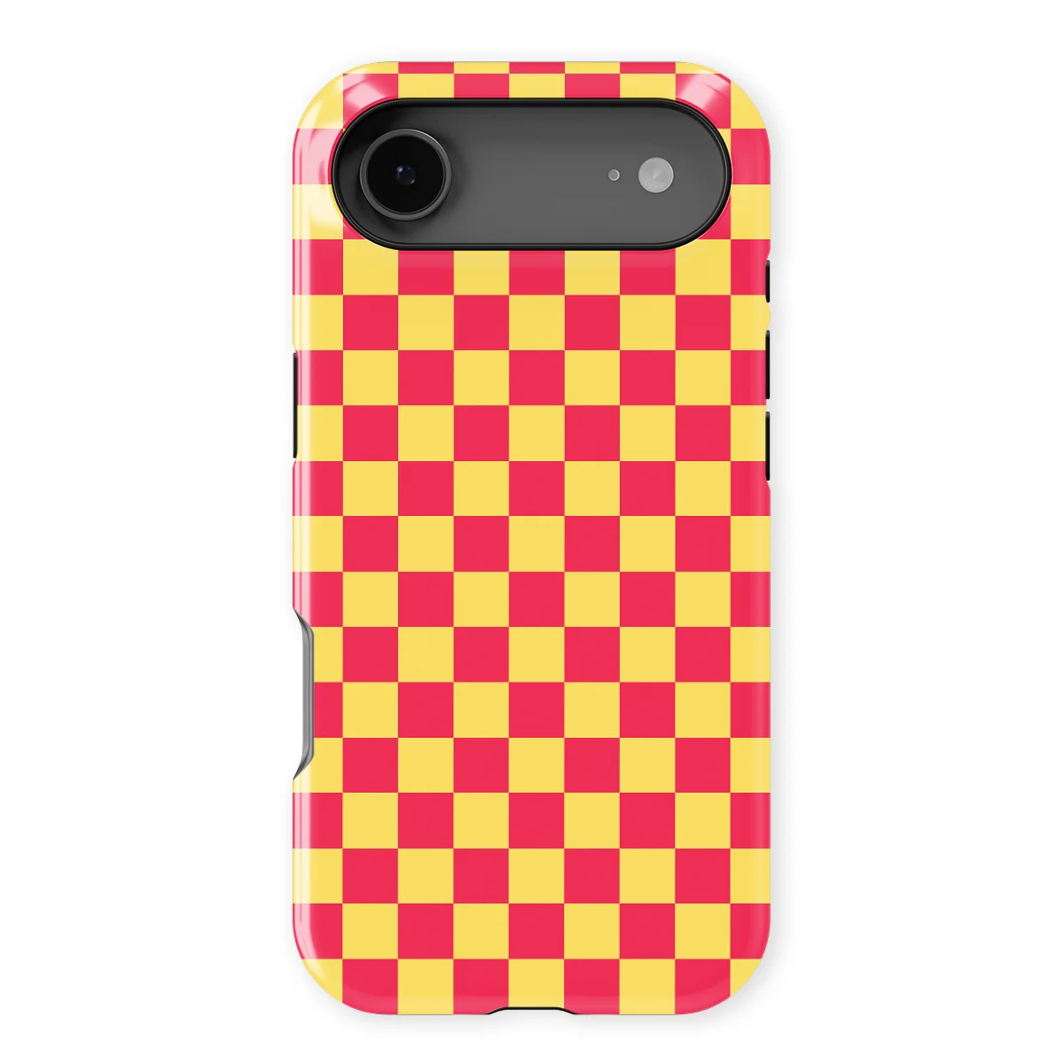 Tiny Squares - Cherry Checker - Pink/Yellow/Multicolor case for iPhone 17 Air - Image 1