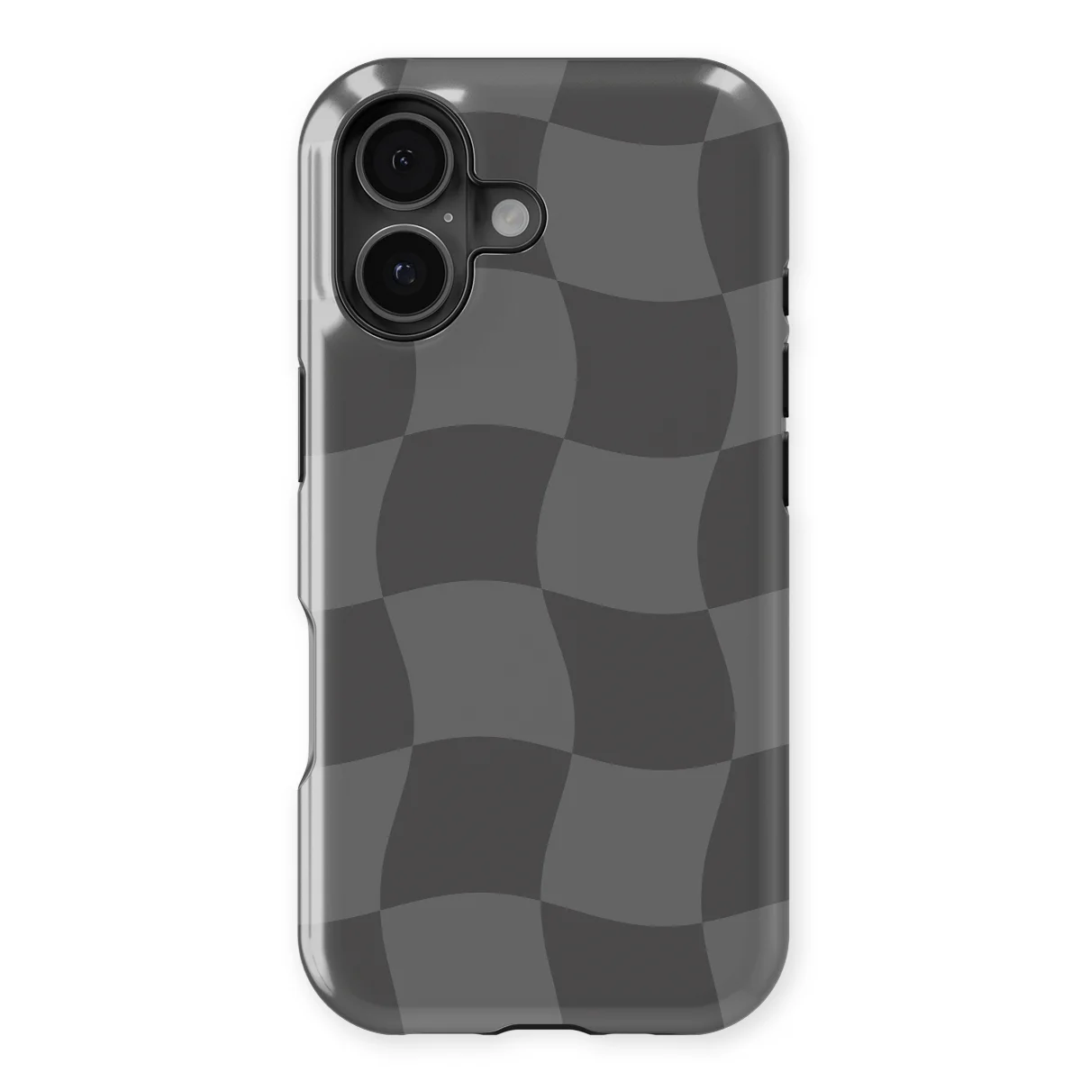 Checkered Warp - Grey Motion - Grey case for iPhone 17 - Image 1