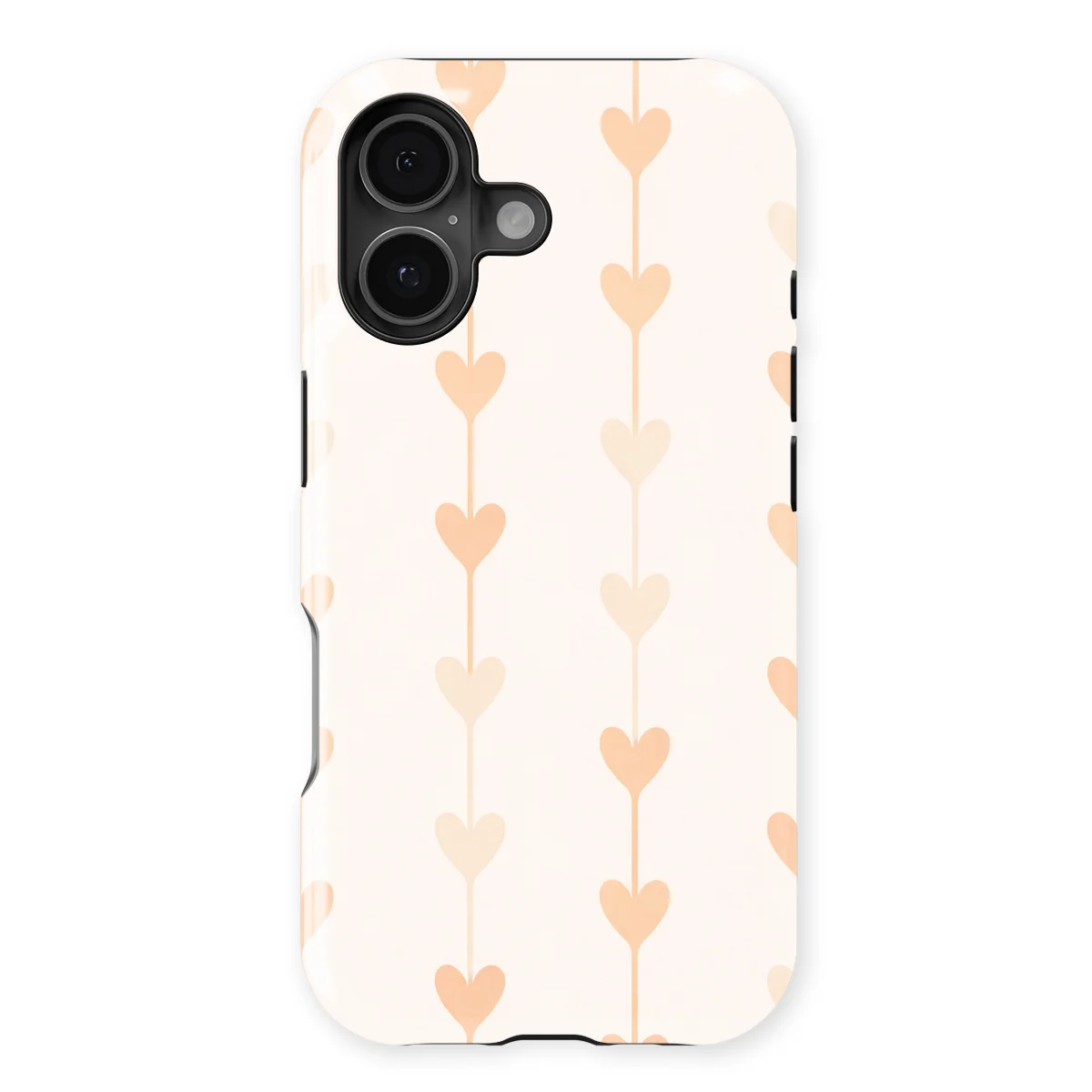 Little Love - Vertical Hearts - Pink/Multicolor case for iPhone 17 - Image 1
