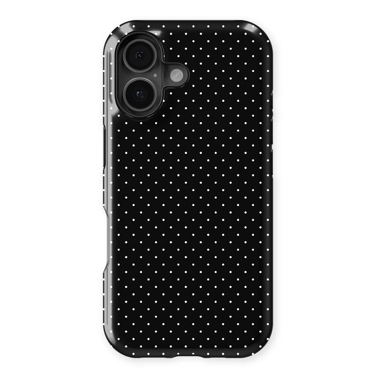 Micro Polka - Mono Chic - Black case for iPhone 17 - Image 1