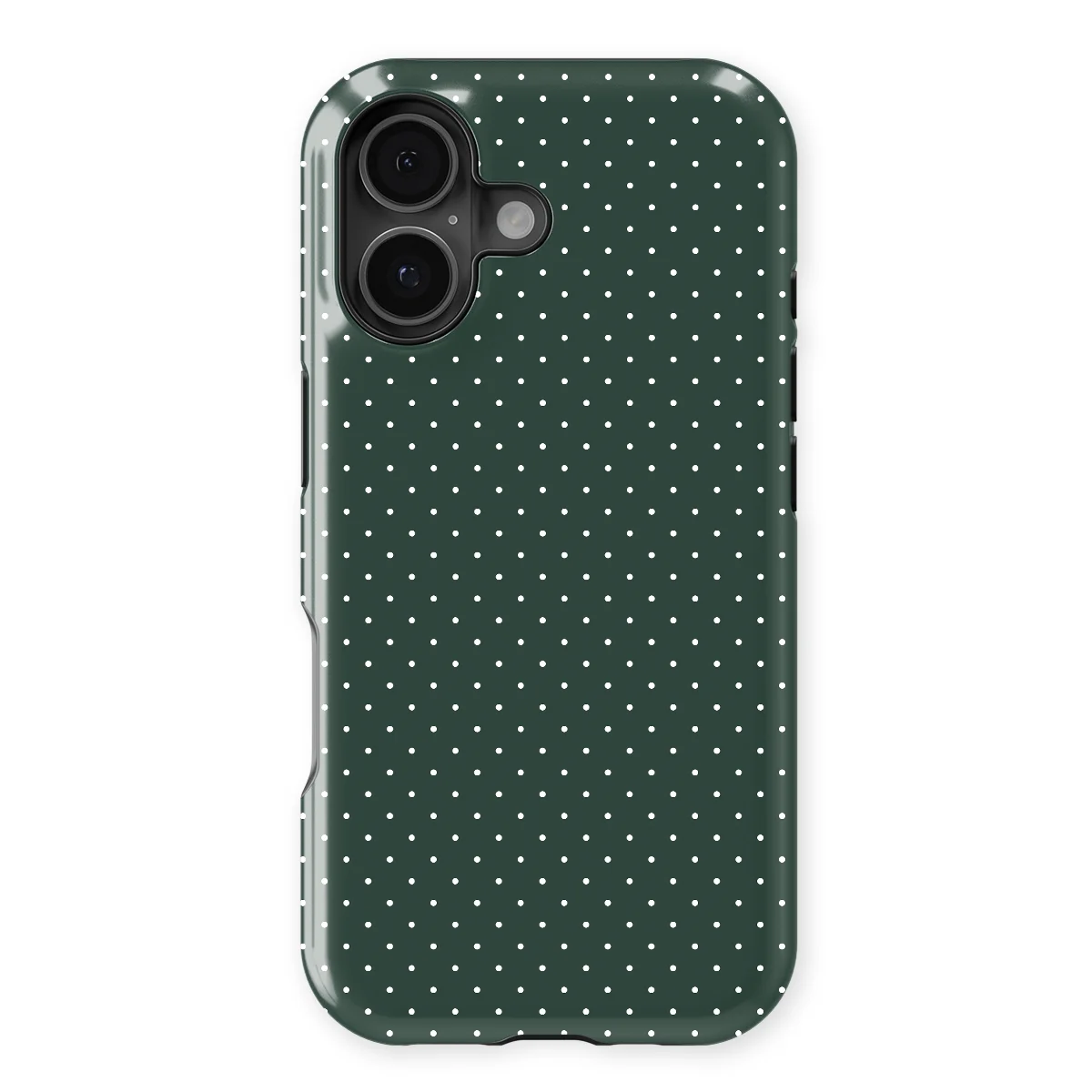 Micro Polka - Pine Pins - Green case for iPhone 17 - Image 1