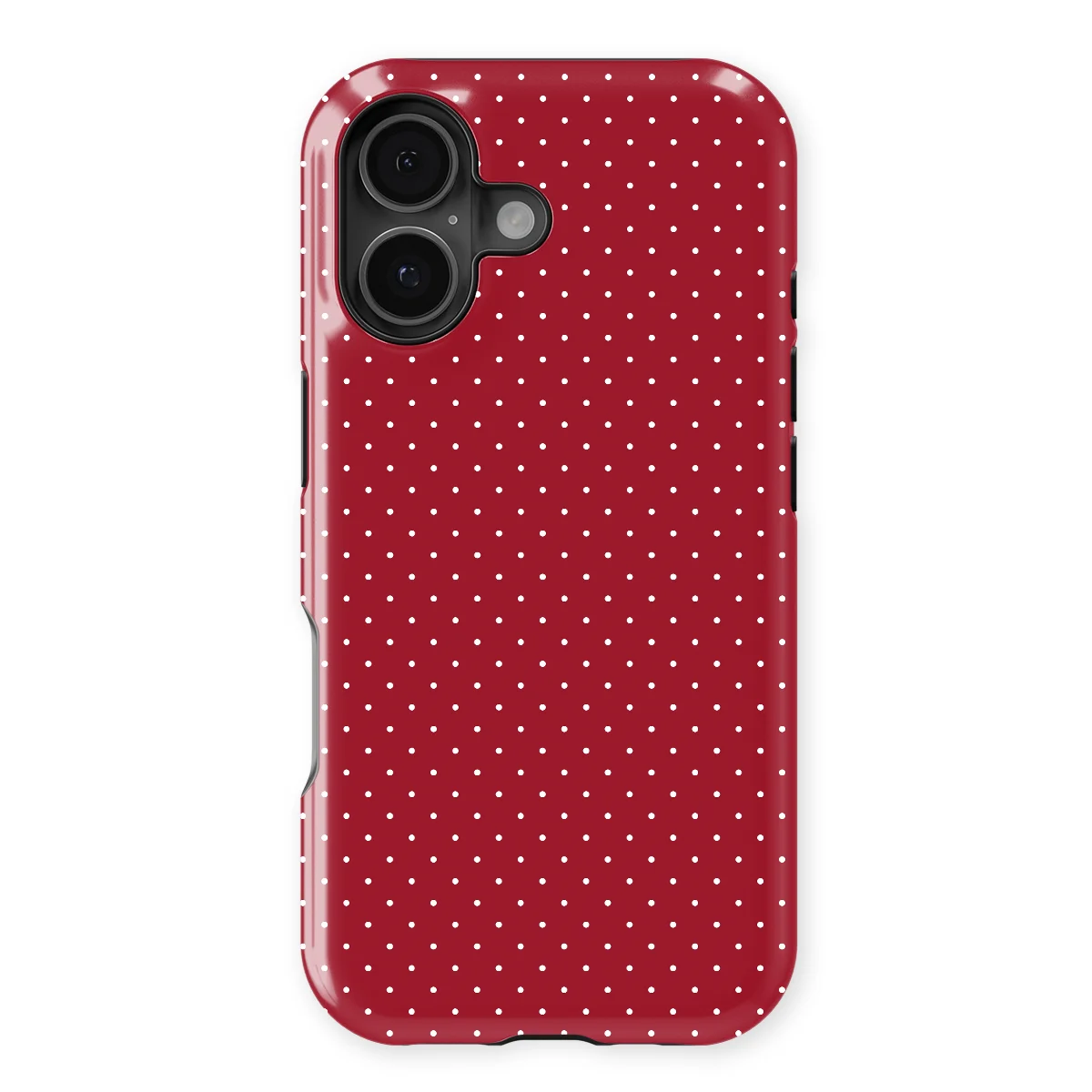 Micro Polka - Red Velvet - Red case for iPhone 17 - Image 1