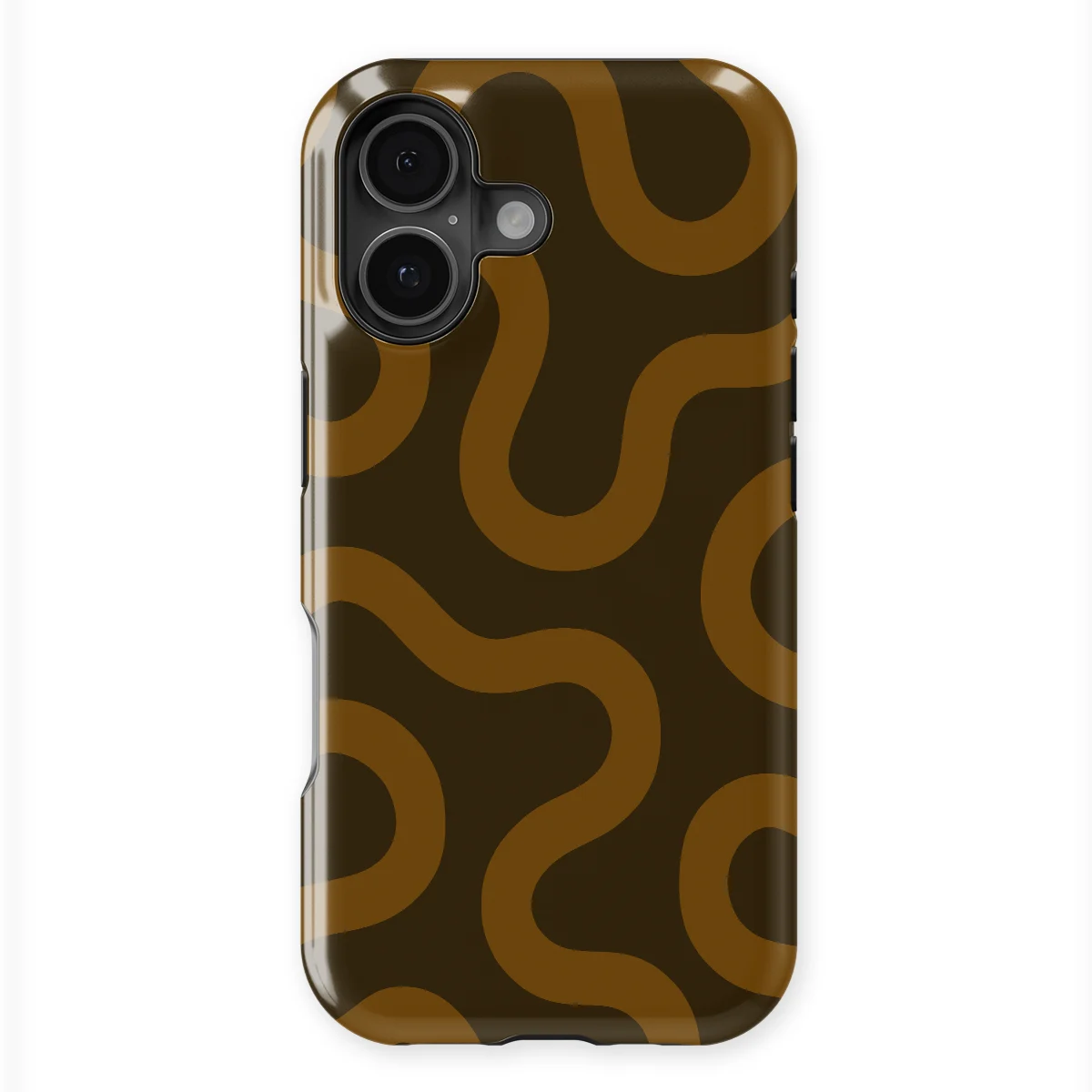 Motion Flow - Fluid Roots - Brown/Orange case for iPhone 17 - Image 1