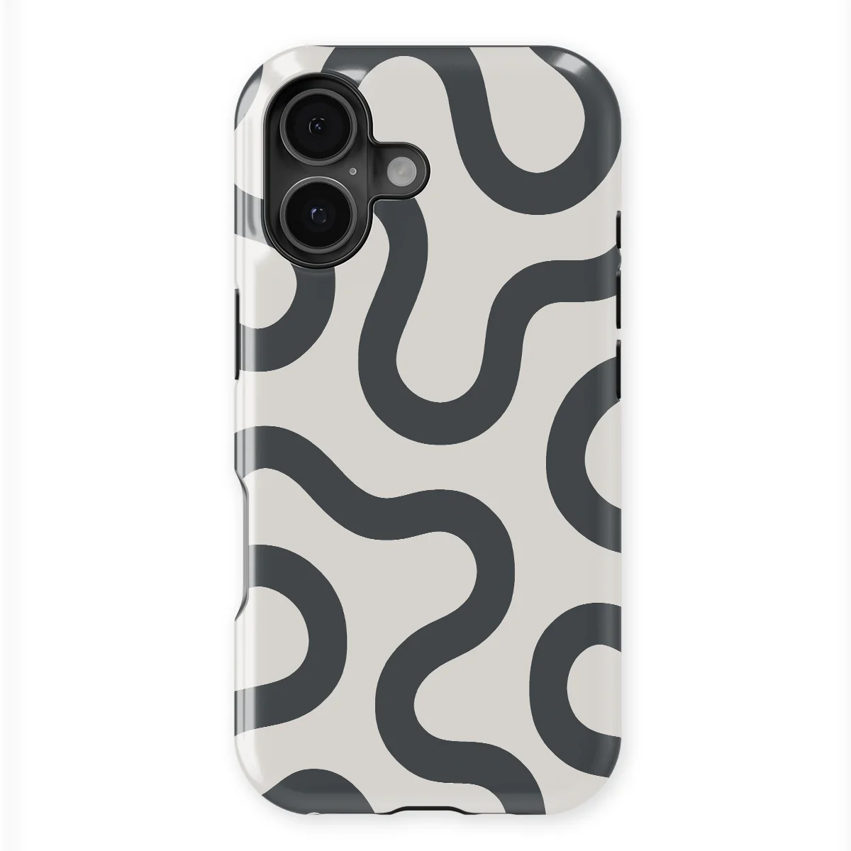 Motion Flow - Graphite Glide - White/Grey case for iPhone 17 - Image 1