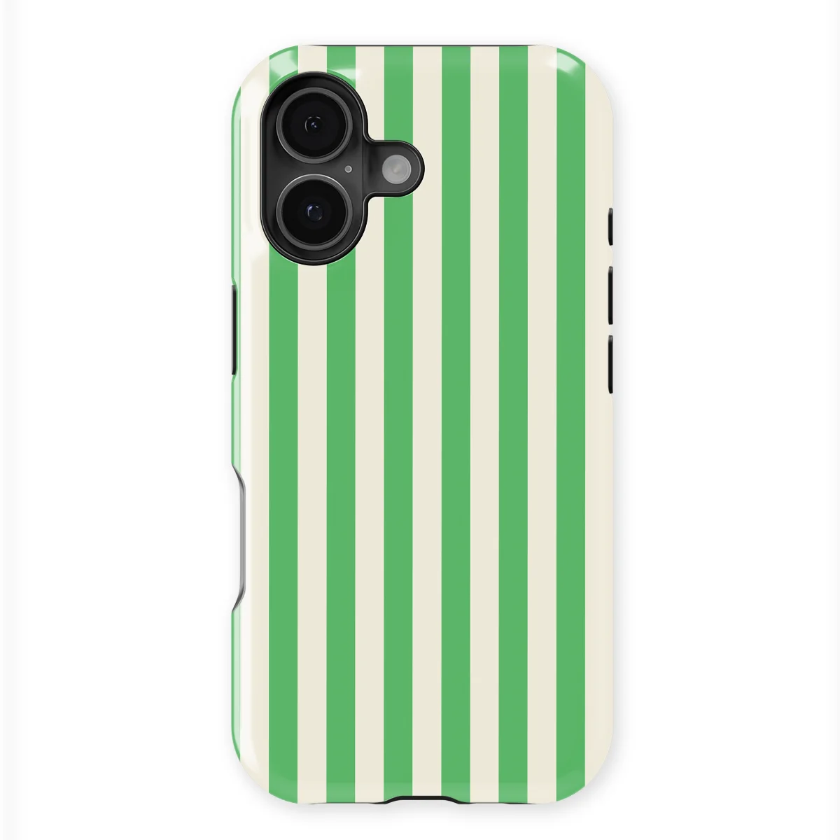 Stripes - Pistachio Cream - Beige/Green/Multicolor case for iPhone 17 - Image 1