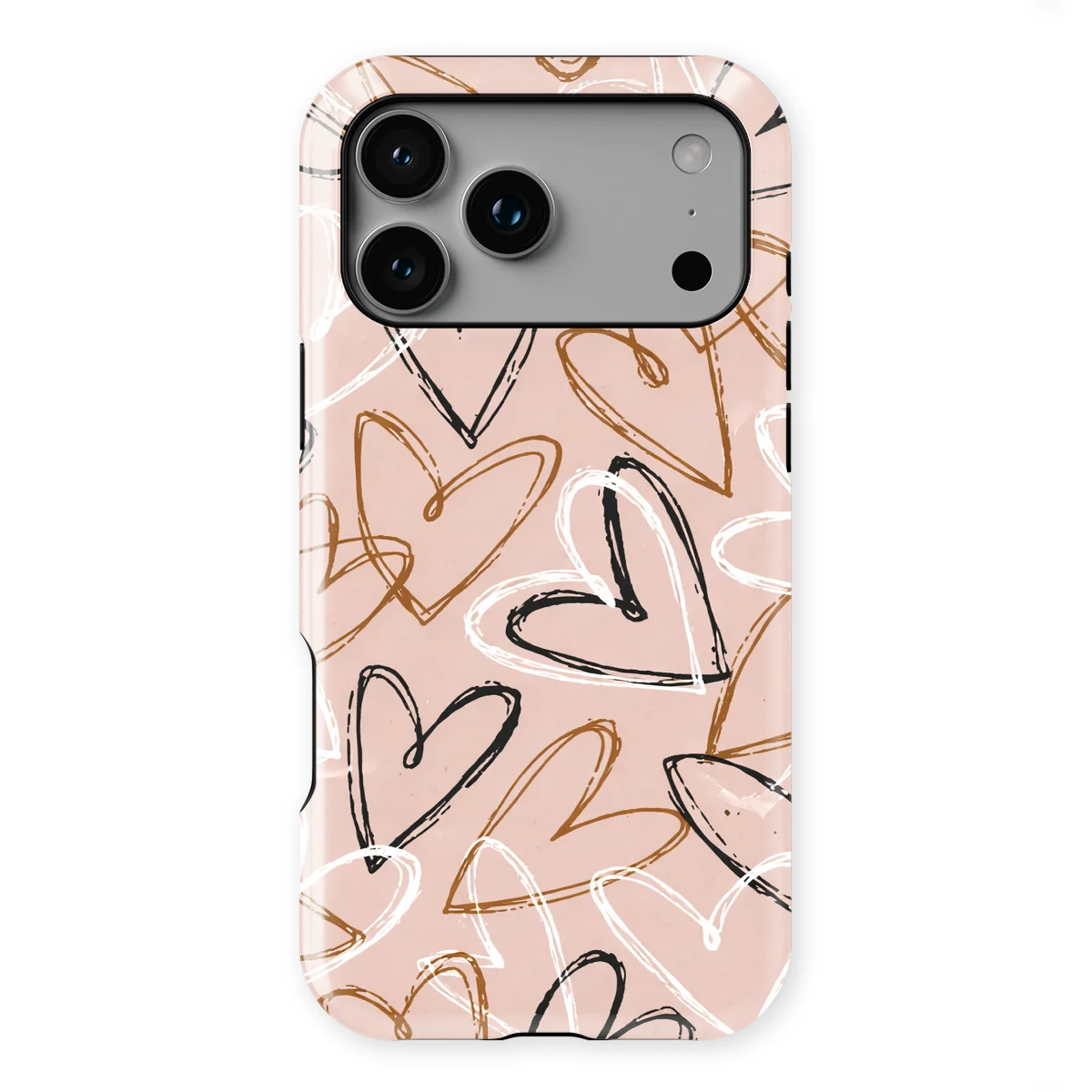 Little Love - Artful Hearts - Pink/Multicolor case for iPhone 17 Pro - Image 1