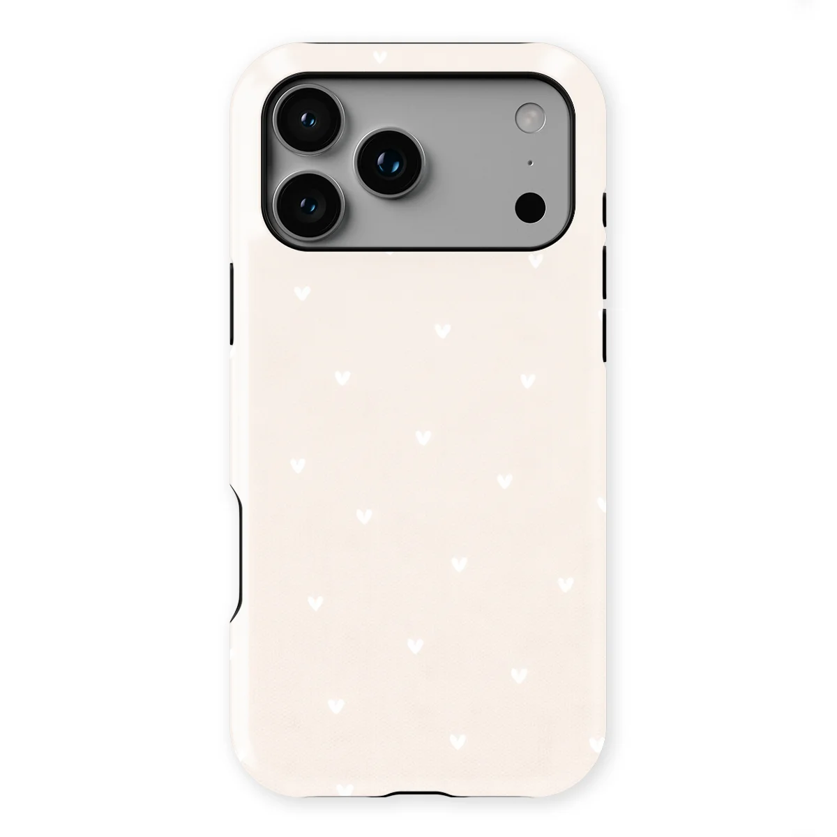 Little Love - Ivory Hearts - White case for iPhone 17 Pro - Image 1