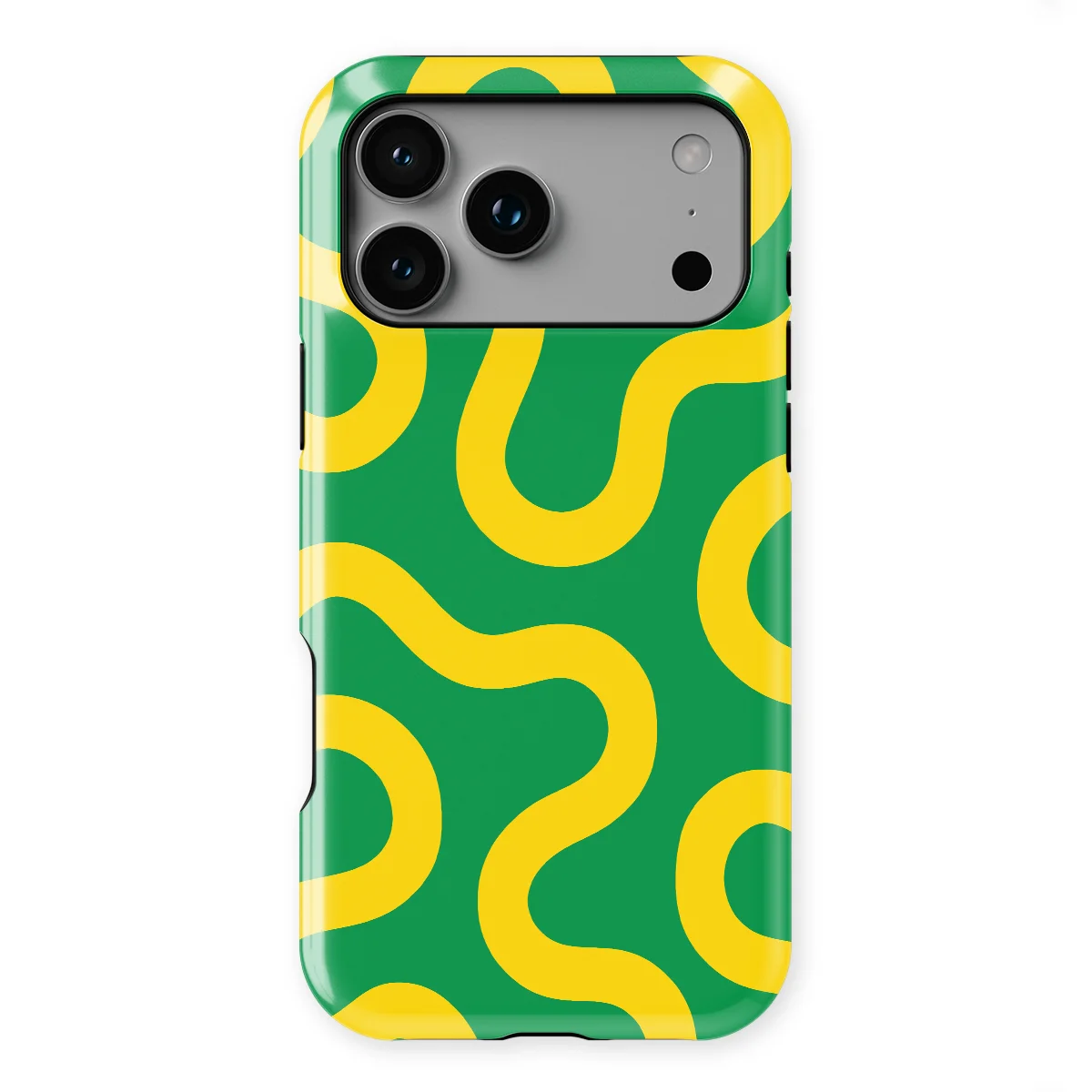 Motion Flow - Reggae Flow - Green/Yellow case for iPhone 17 Pro - Image 1