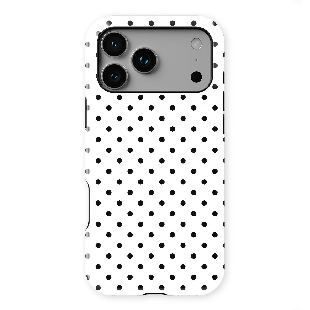 Polka Dots - Mono Dots - White/Black case for iPhone 17 Pro - Image 1
