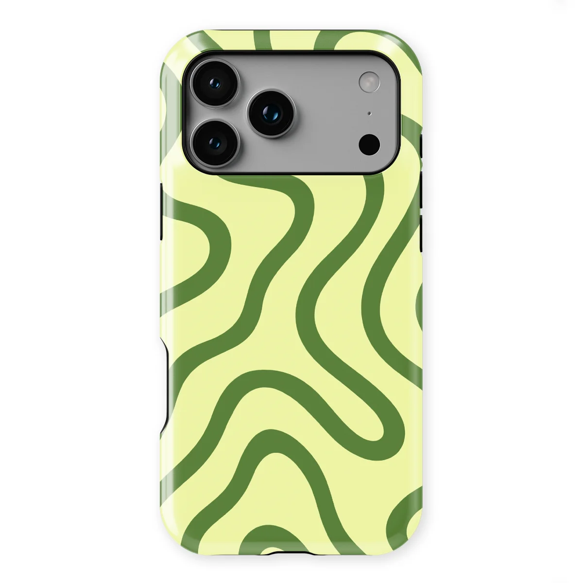 Curvy Lines - Leaf Loop - Green case for iPhone 17 Pro Max - Image 1