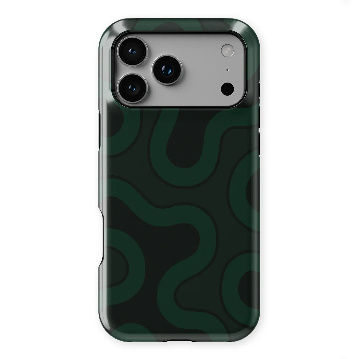 Motion Flow - Dark Drift - Black/Green case for iPhone 17 Pro Max - Image 1