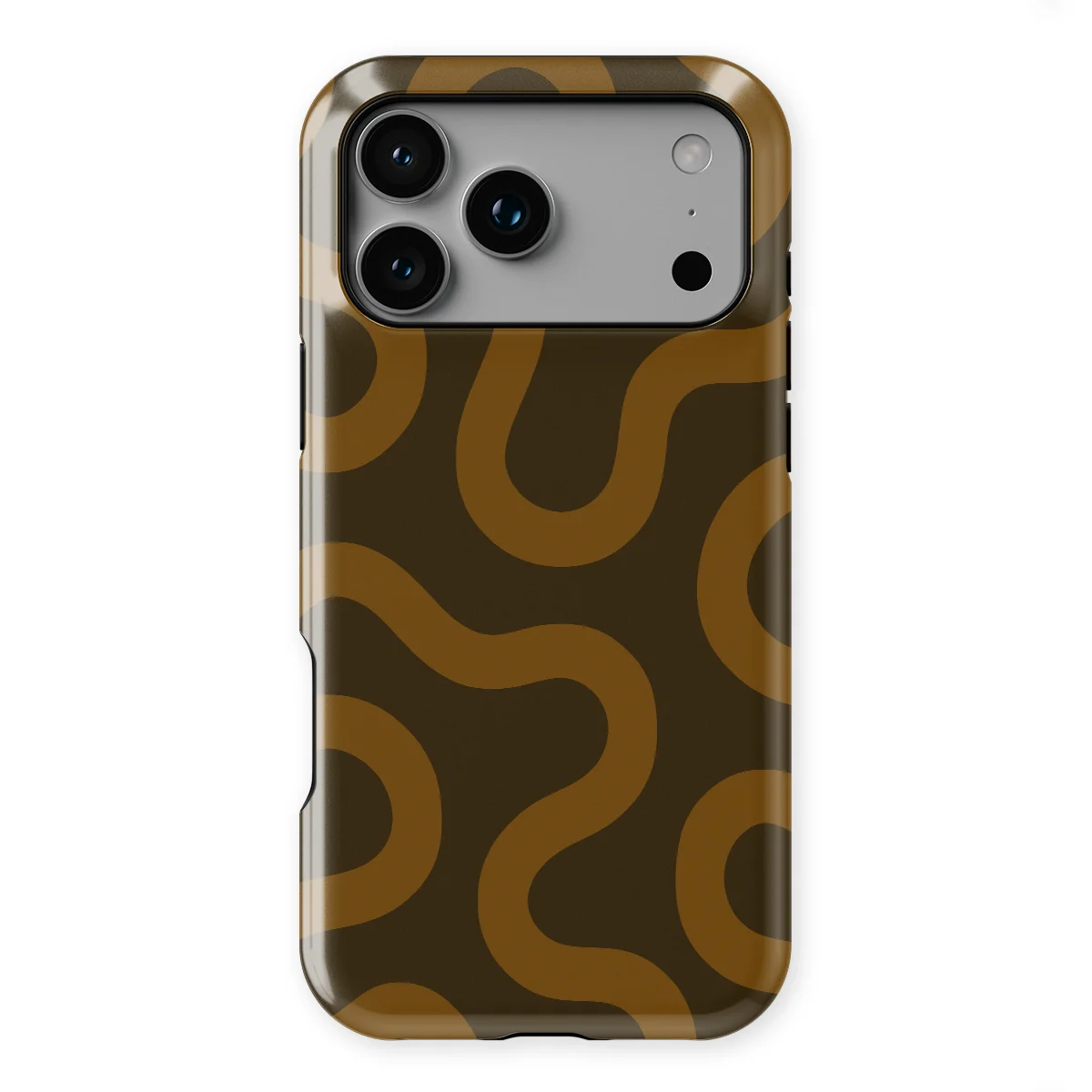 Motion Flow - Fluid Roots - Brown/Orange case for iPhone 17 Pro Max - Image 1