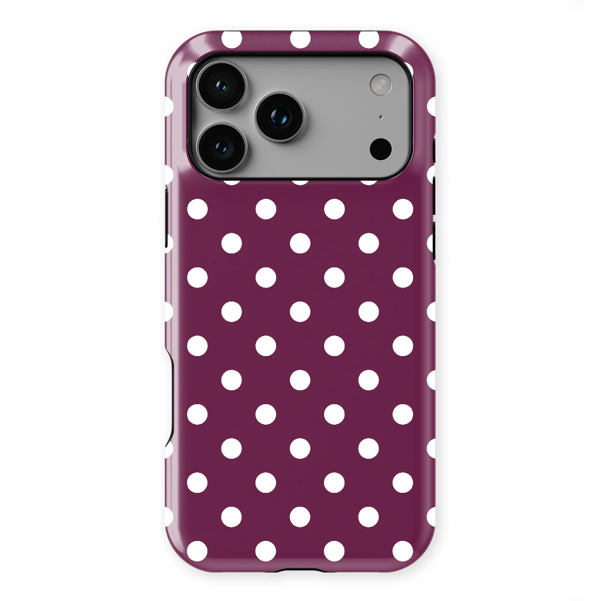 Polka Dots - Purple Pop - Purple/White case for iPhone 17 Pro Max - Image 1