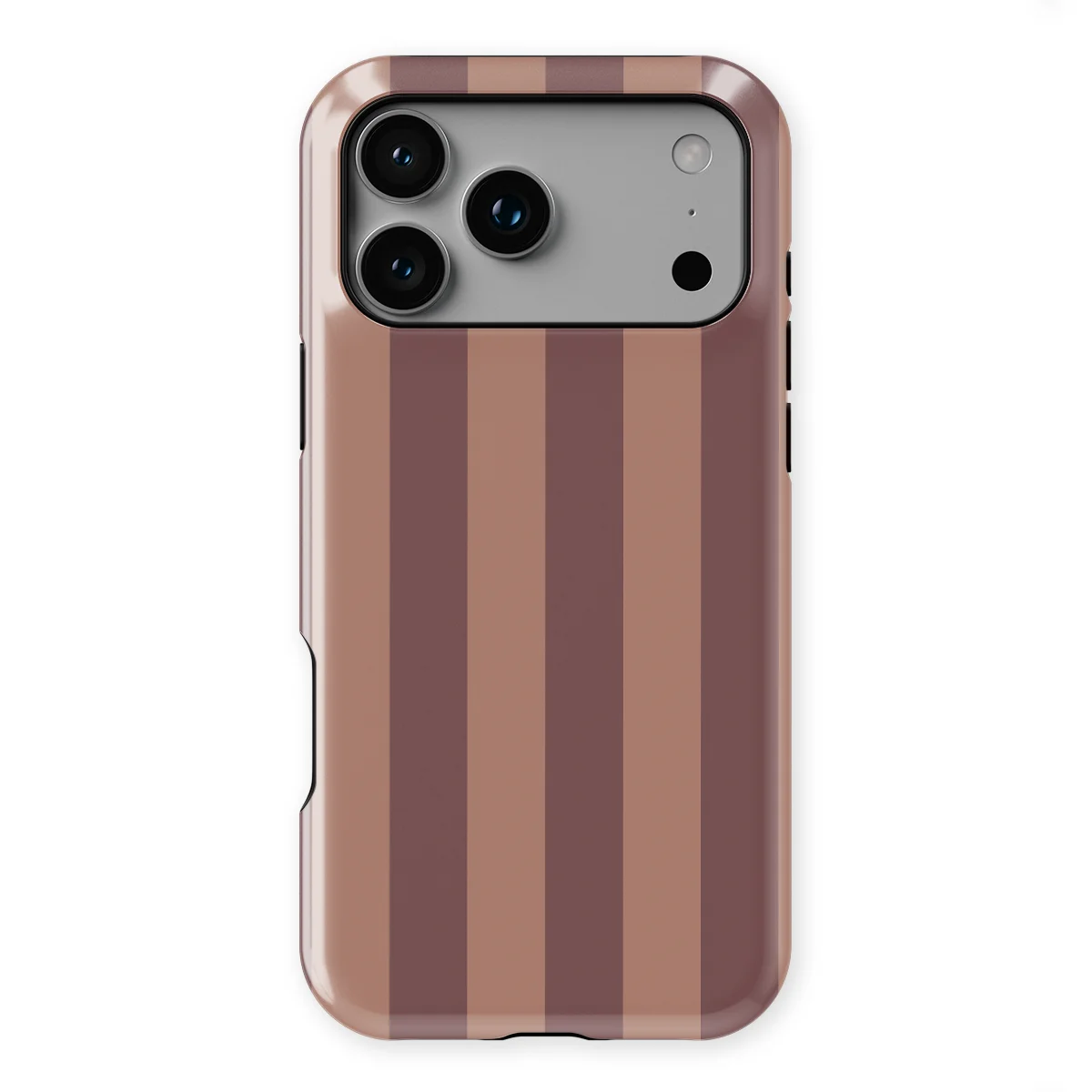 Stripes - Burgundy Rush - Purple/Brown/Multicolor for iPhone 17 Pro Max
