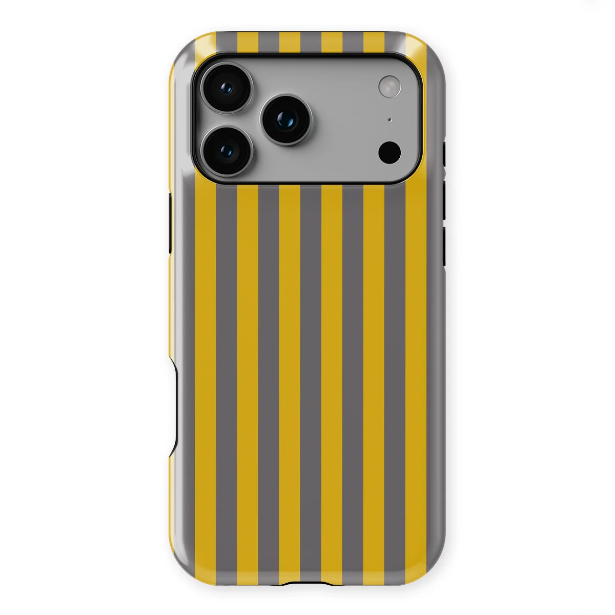 Stripes - Gravel Lane - Yellow/Grey/Multicolor case for iPhone 17 Pro Max - Image 1