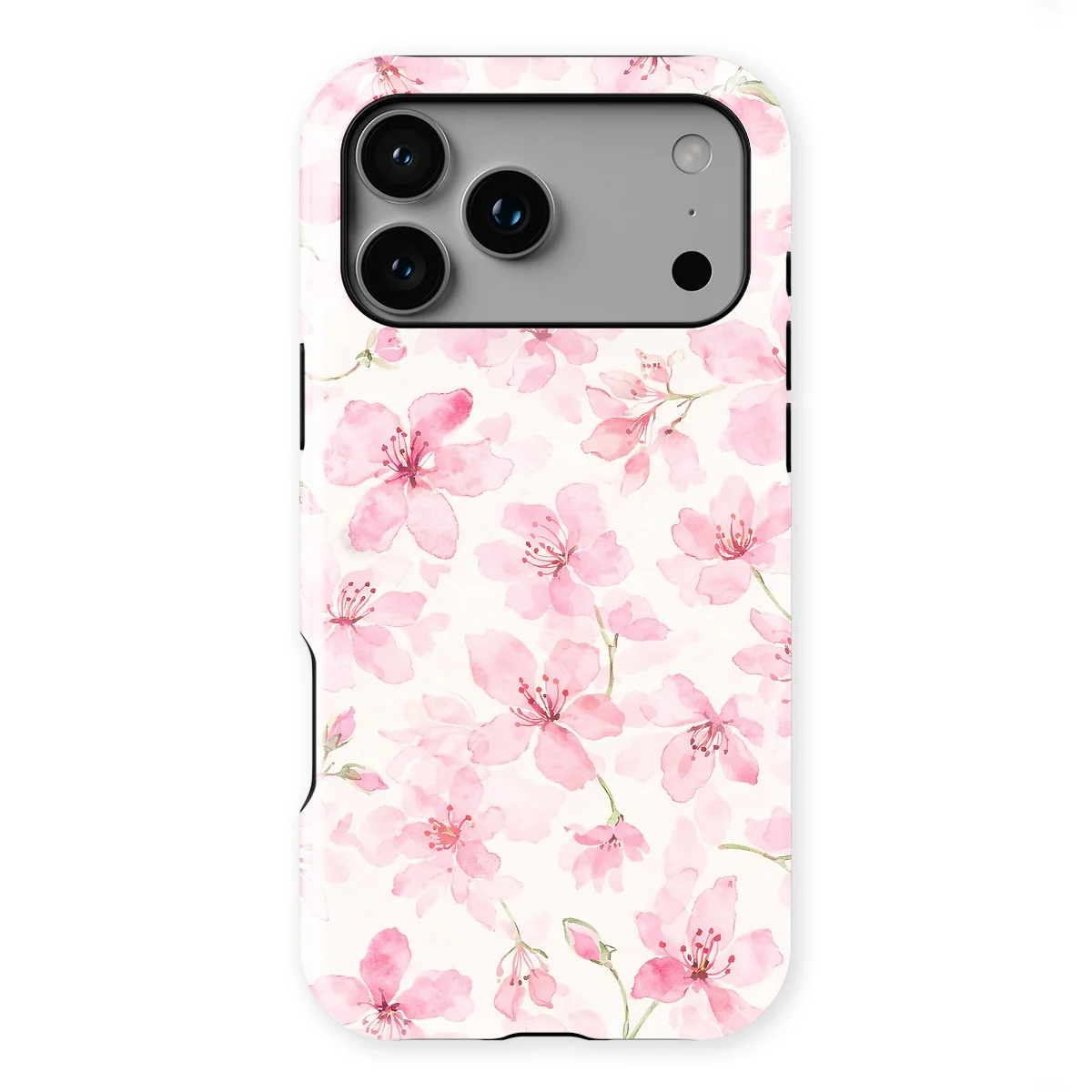 Watercolor Flowers - Cherry Blossom - Pink case for iPhone 17 Pro Max - Image 1