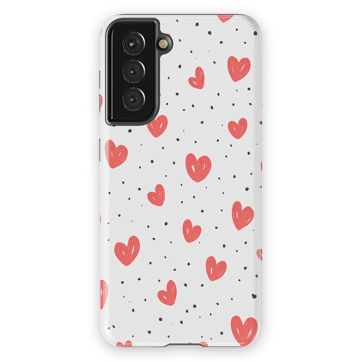 Little Love - Cherry Hearts - White/Red/Multicolor for Galaxy S21 FE