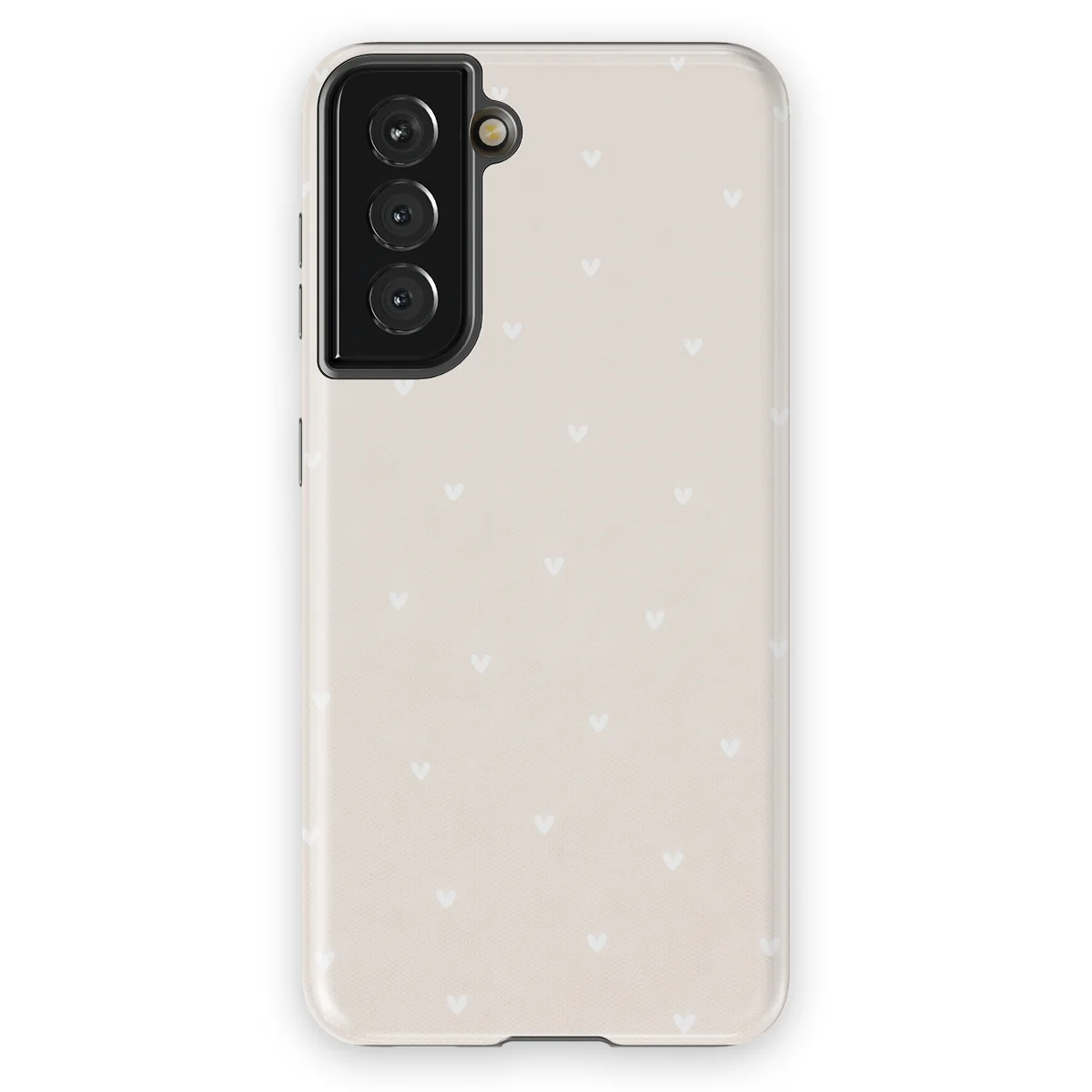 Little Love - Ivory Hearts - White case for Galaxy S21 FE - Image 1