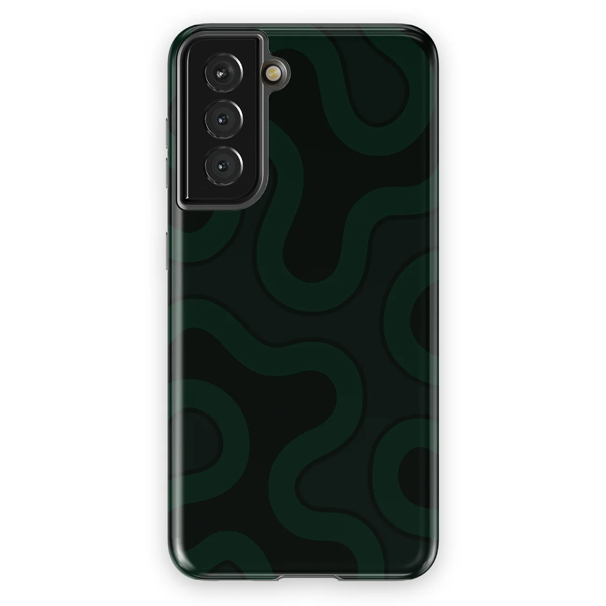 Motion Flow - Dark Drift - Black/Green case for Galaxy S21 FE - Image 1