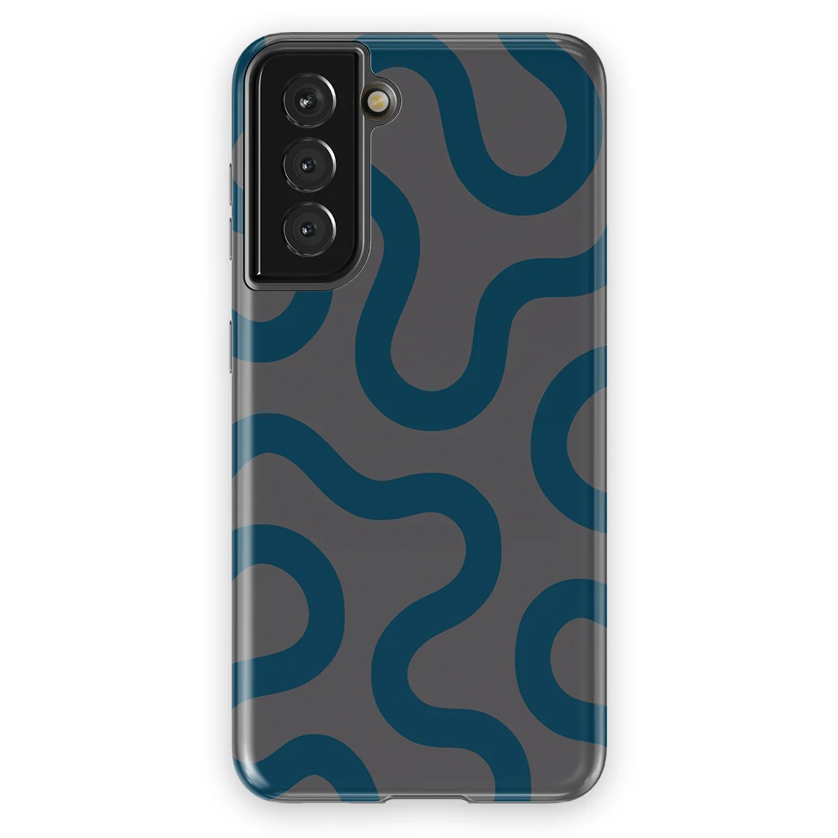 Motion Flow - Shadow Waves - Grey/Blue case for Galaxy S21 FE - Image 1