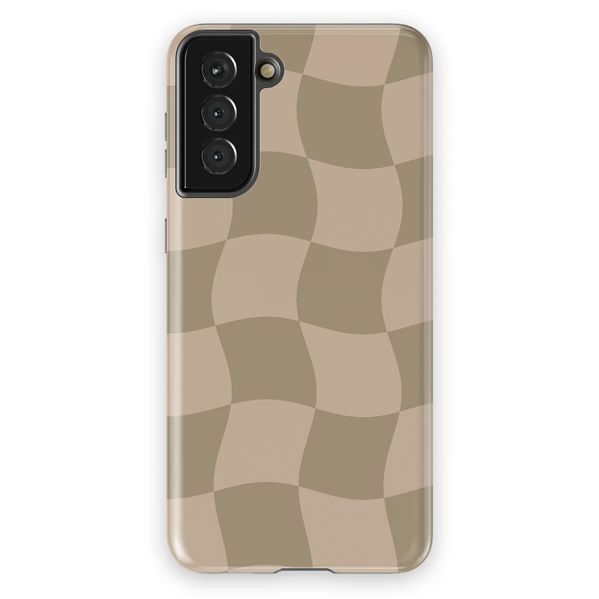 Checkered Warp - Sandwave - Brown/Grey case for Galaxy S21 Plus - Image 1