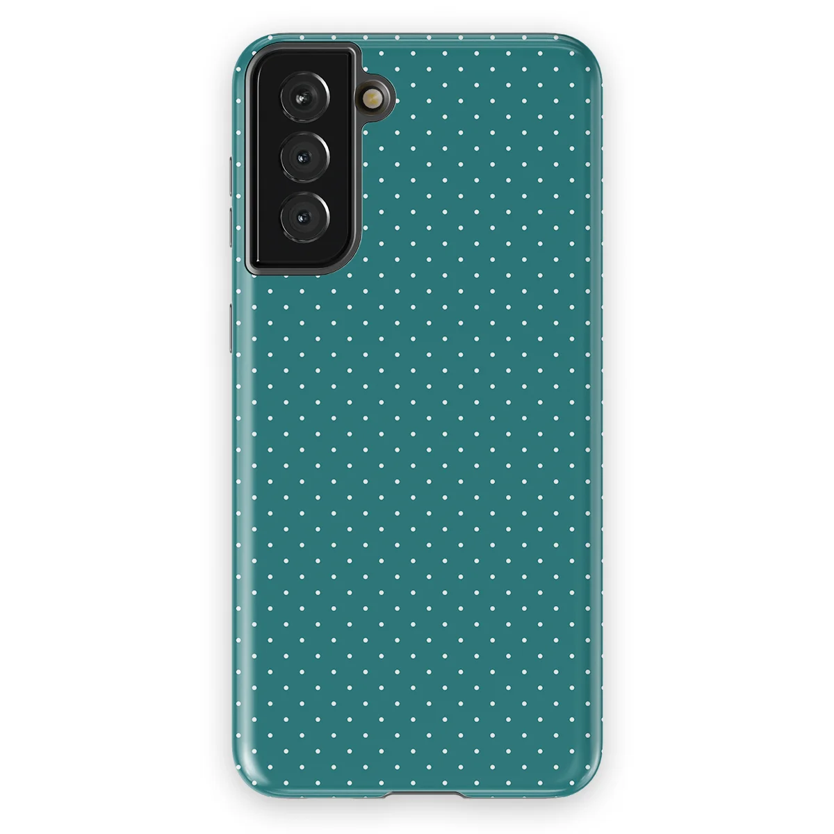 Micro Polka - Deep Teal - Turqoise case for Galaxy S21 Plus - Image 1