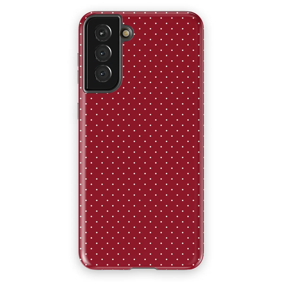 Micro Polka - Red Velvet - Red case for Galaxy S21 Plus - Image 1