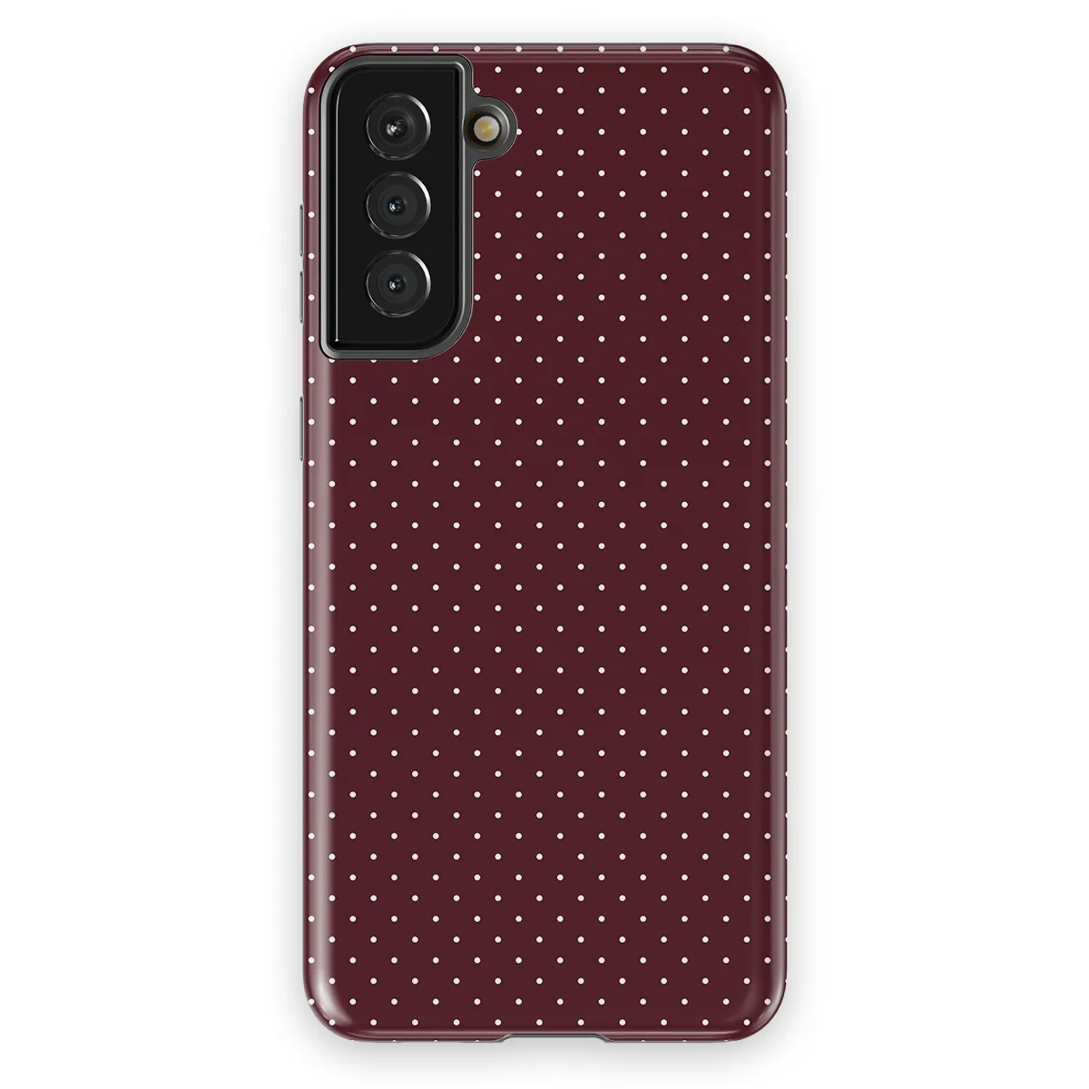 Micro Polka - Wine Dots - Red case for Galaxy S21 Plus - Image 1