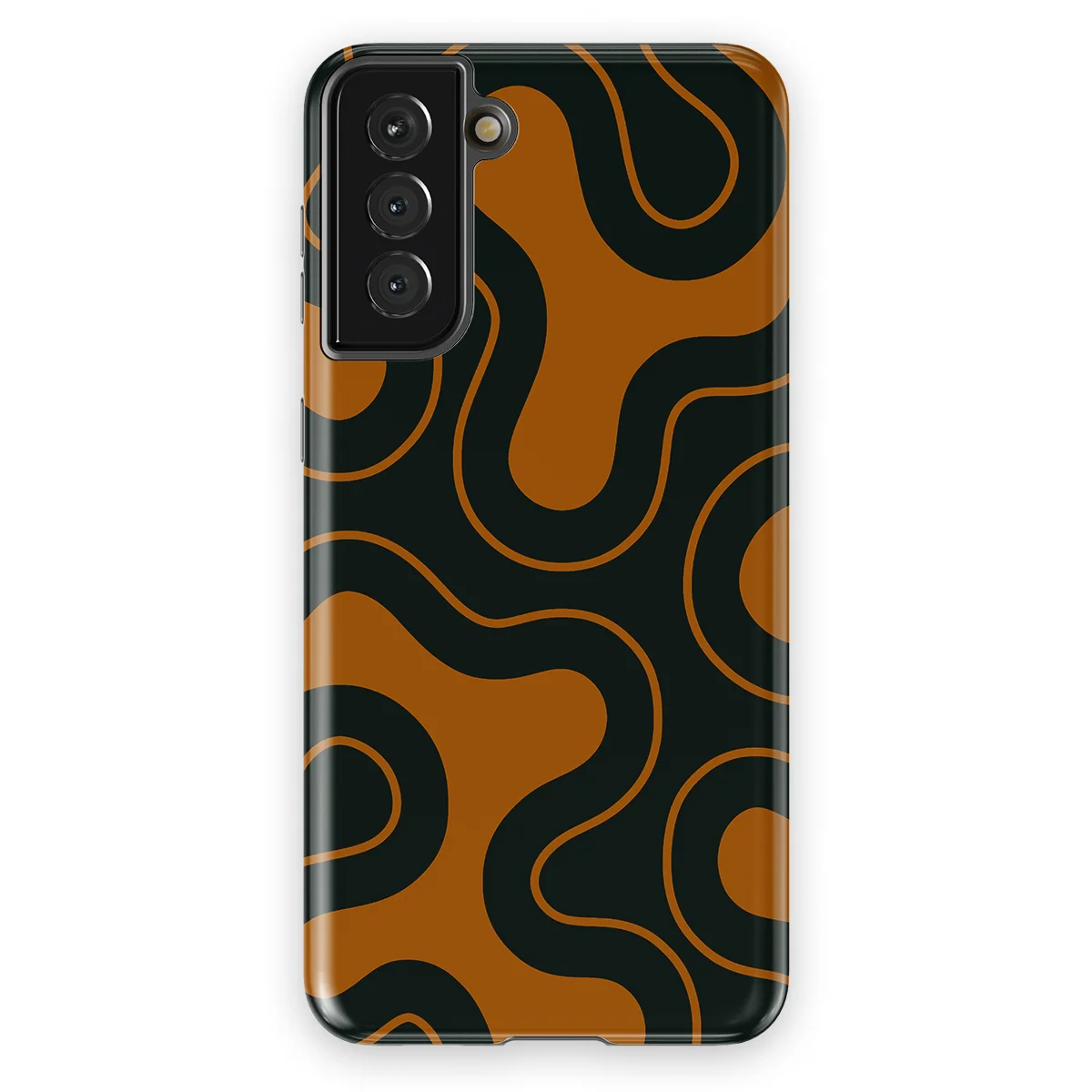 Motion Flow - Organic Circuit - Orange/Black case for Galaxy S21 Plus - Image 1