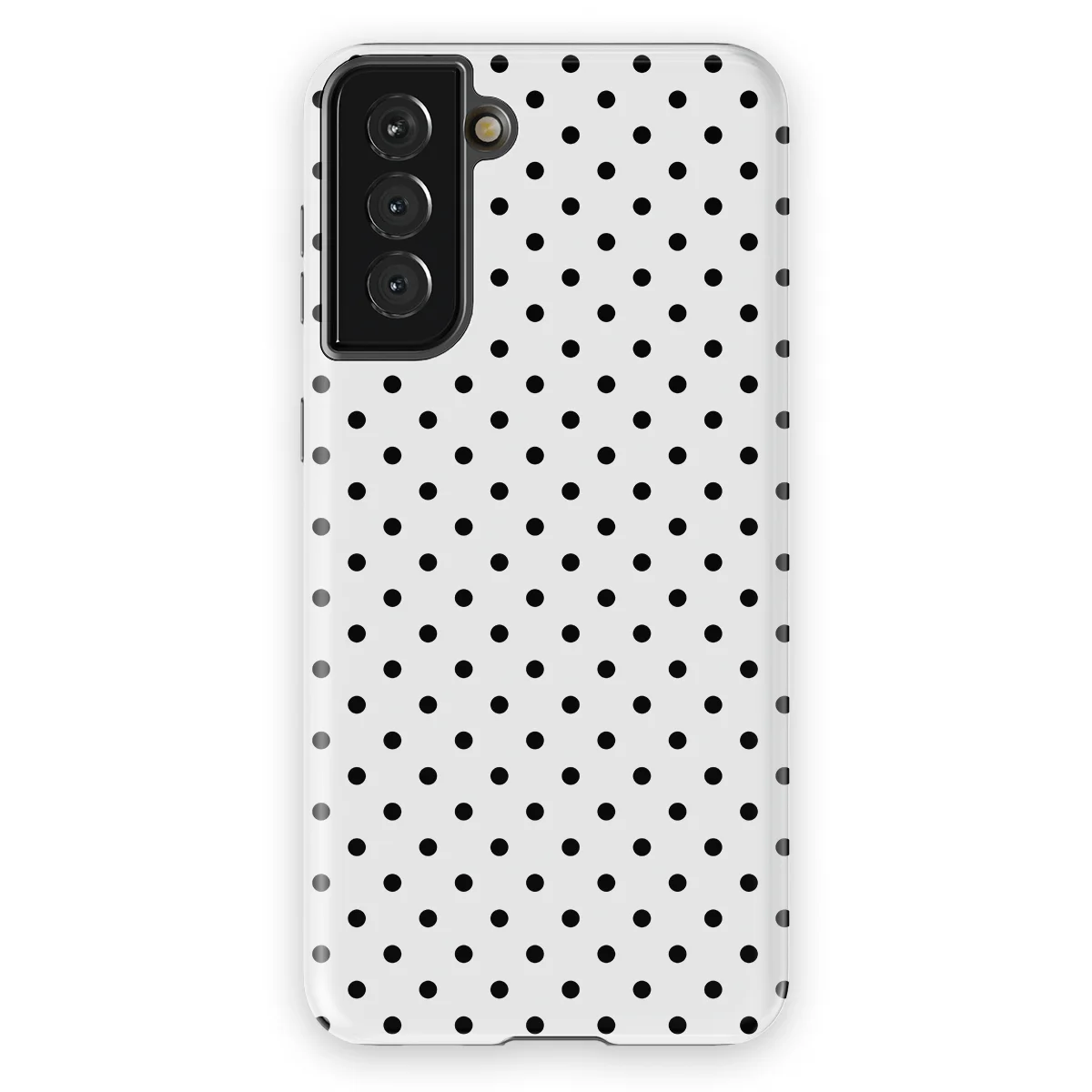 Polka Dots - Mono Dots - White/Black case for Galaxy S21 Plus - Image 1
