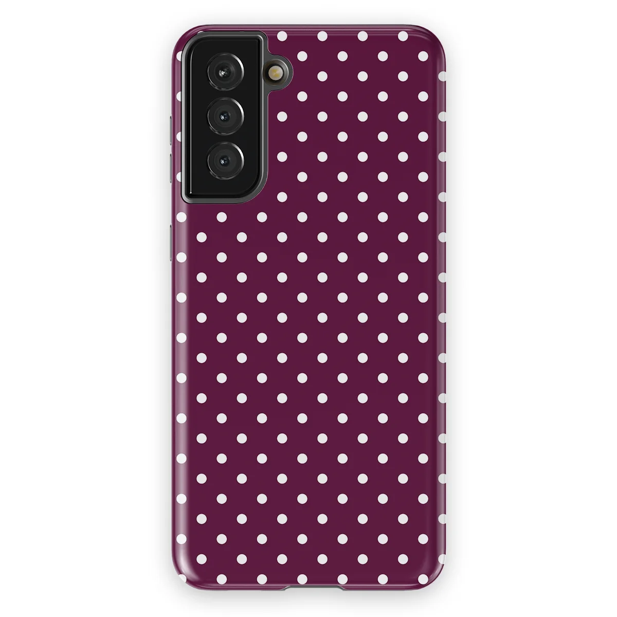 Polka Dots - Purple Pop - Purple/White case for Galaxy S21 Plus - Image 1