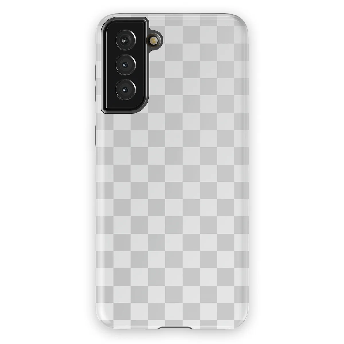 Tiny Squares - Ivory Squares - White/Grey case for Galaxy S21 Plus - Image 1